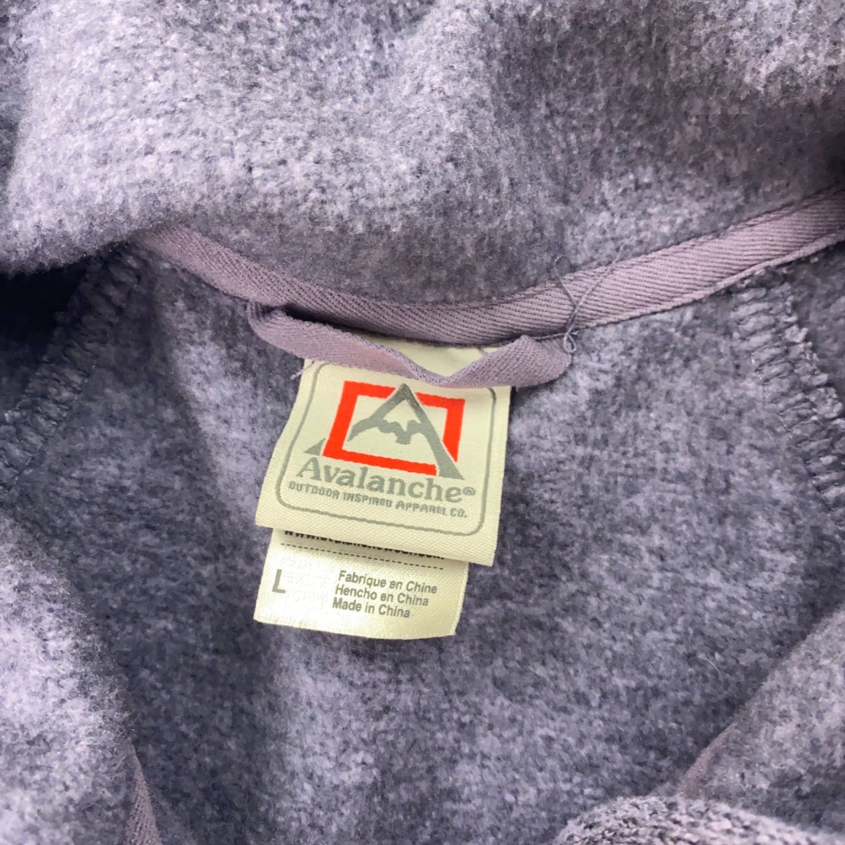 Avalanche Avalanche Jacket Womens L Purple Fleece Full Zip Pocket Thumb Holes Size L / US 10 / IT 46 - 5 Thumbnail