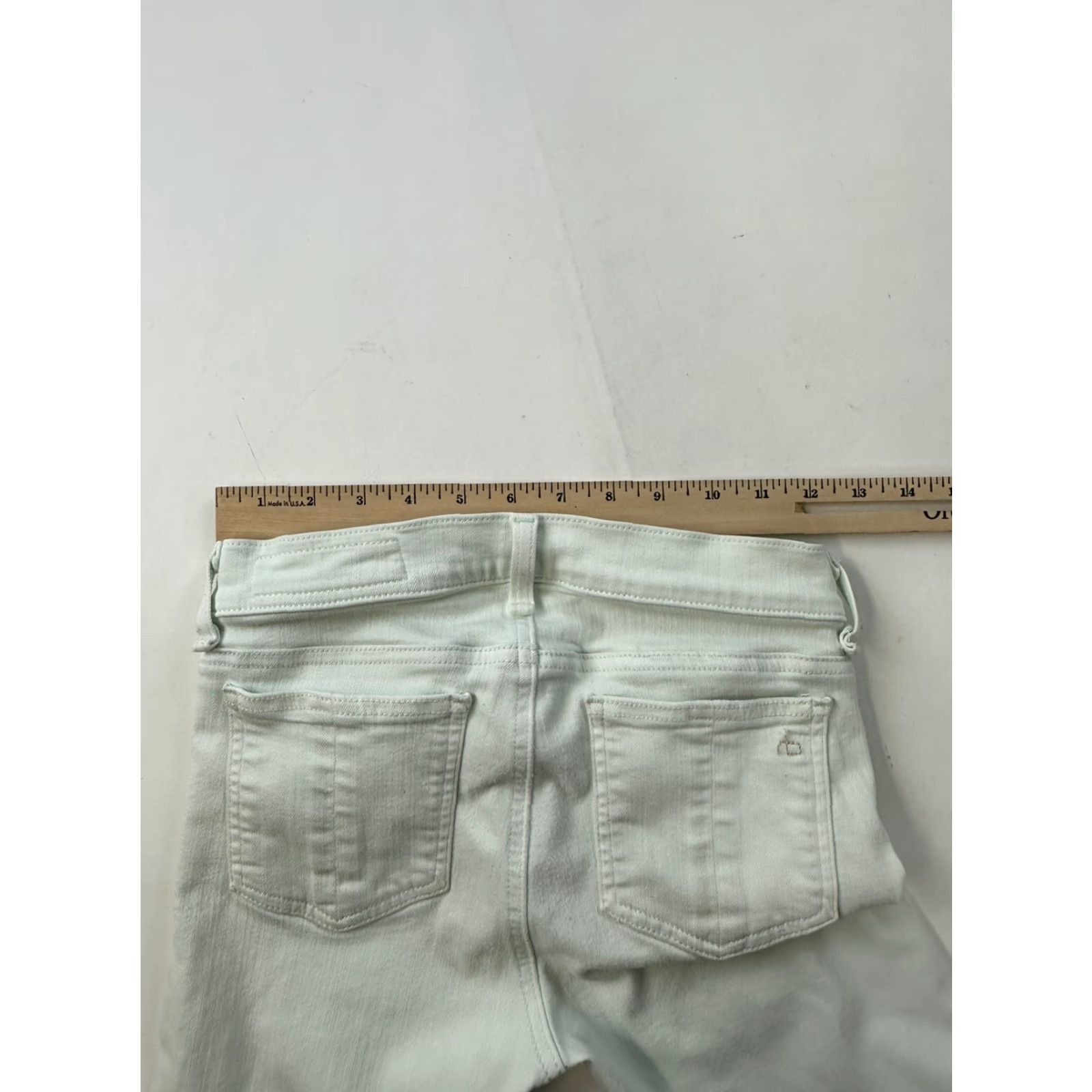 Rag & Bone Rag & Bone Jeans Women’s 25 Mint Green Crop Skinny Size 42" / US 20 - 7 Thumbnail