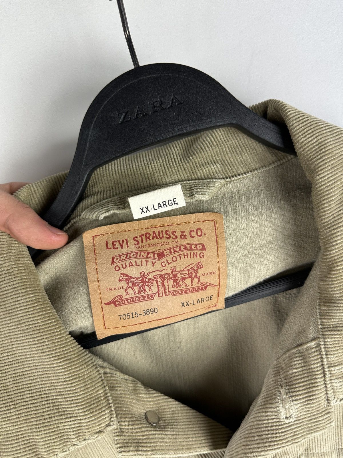 Levi's × Levi's Vintage Clothing × Vintage Vintage 90’s Levi's Corduroy Jacket Size US XXL / EU 58 / 5 - 11 Thumbnail