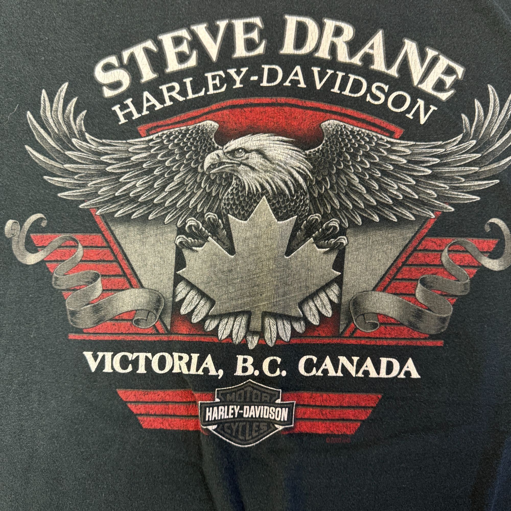 Harley Davidson Motorcycle BEAR Steve Drane Victoria CANADA Licensed T Shirt Size US XXL / EU 58 / 5 - 5 Thumbnail