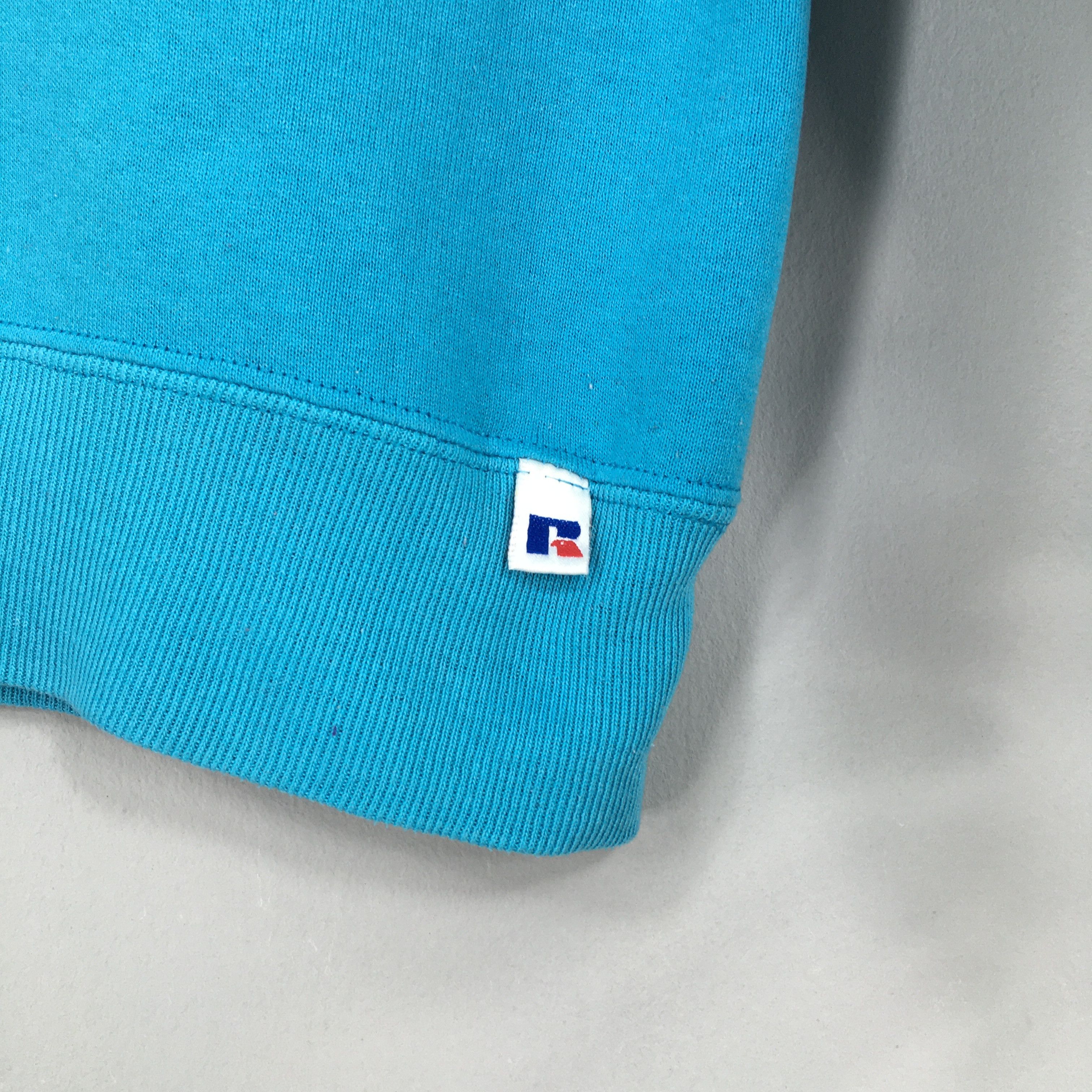 Russell Athletic Vintage Russell Athletic Plain Blue Sweatshirt Large Size US L / EU 52-54 / 3 - 3 Thumbnail