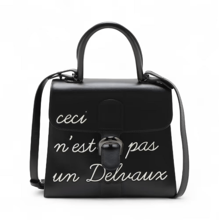 Delvaux Lumore MM Leather Two-Handbag Black x White Size ONE SIZE - 1 Thumbnail