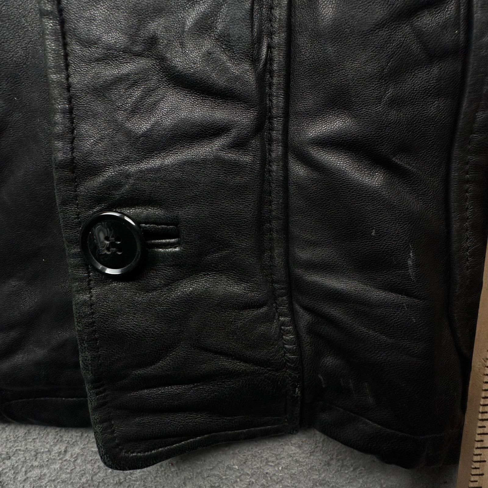 Other J Park Couture Quilt Lined Leather Jacket Coat Men XL Black Size US XL / EU 56 / 4 - 8 Thumbnail