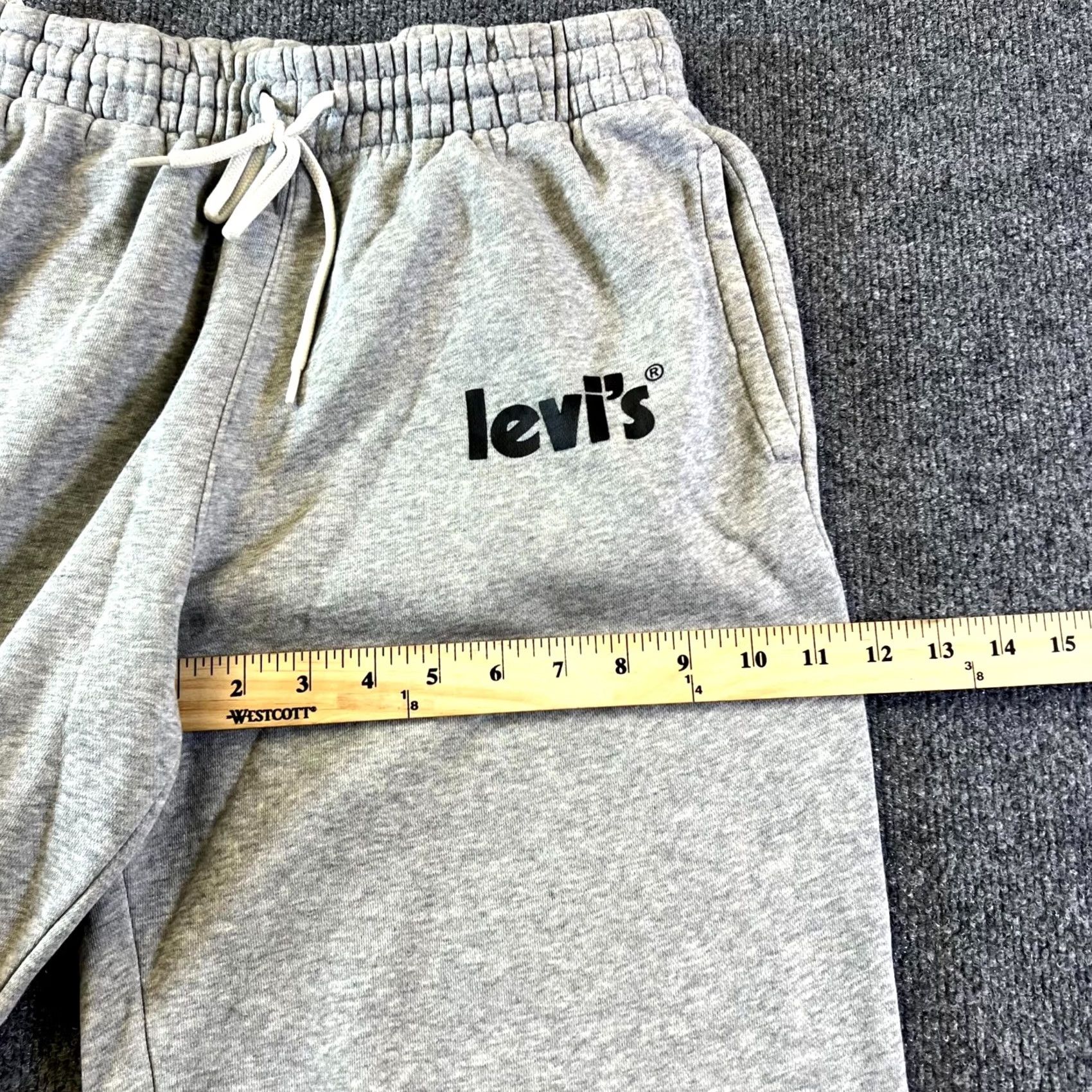 Levi's Levi's Sweatpants Mens Small Gray Fleece Lined Tapered Leg Drawstring Performance Size US 29 - 5 Thumbnail
