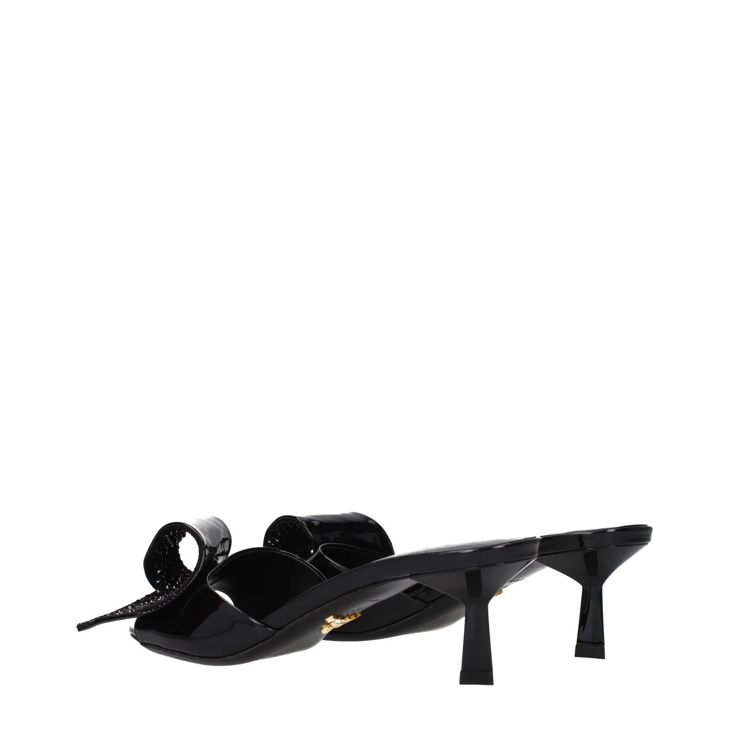 Prada ob1o1e1124 Patent Leather Sandals in Black Size US 7 / IT 37 - 4 Thumbnail