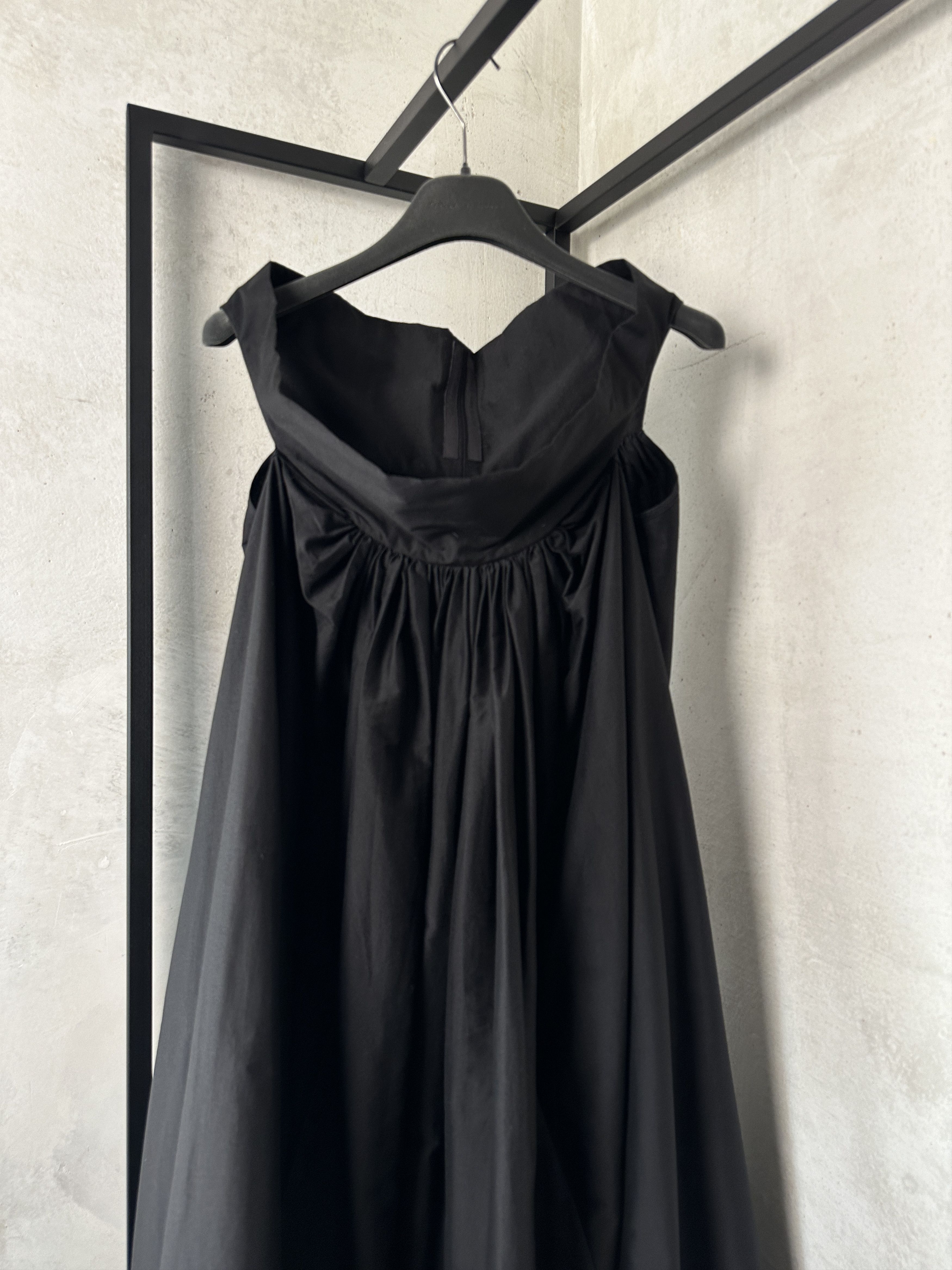 Rick Owens Rick Owens Anthem SS11 Draped Cotton Midi Dress Size S / US 4 / IT 40 - 2 Thumbnail