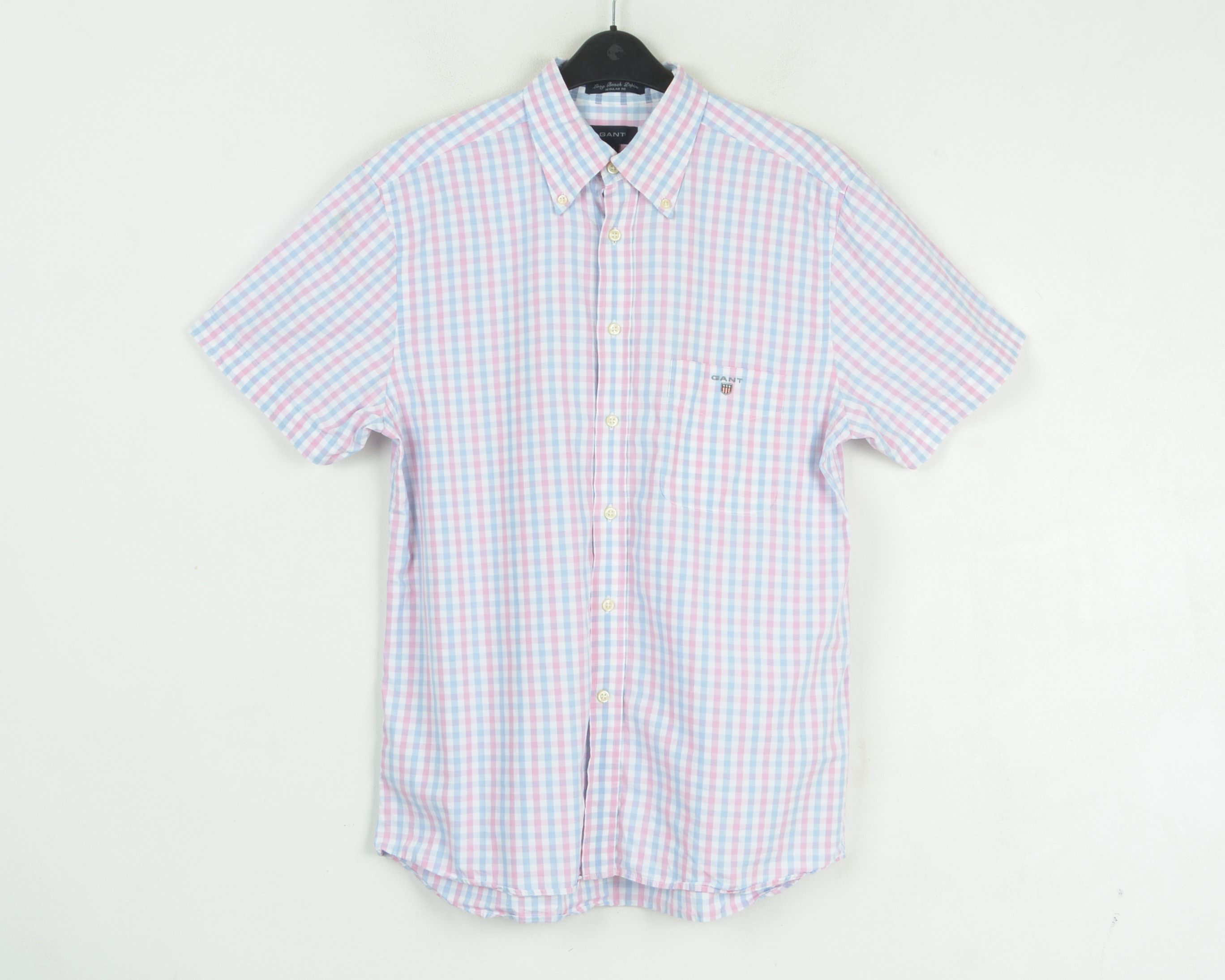 Gant Long Beach Poplin L Check Shirt Short Sleeved Button Up Top Size US M / EU 48-50 / 2 - 1 Thumbnail
