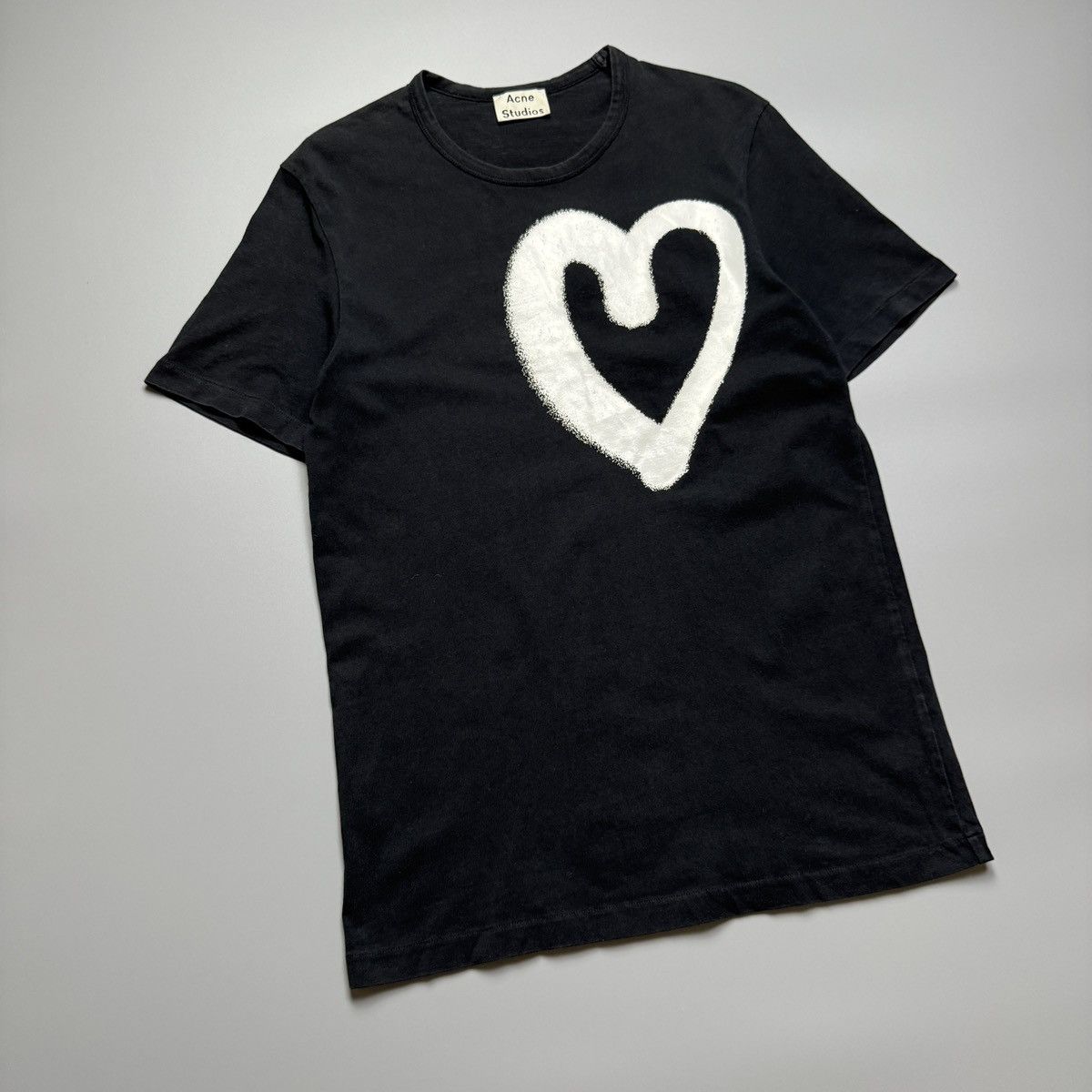 Acne Studios Acne Studios - Heart Paint Boxy Fit Tshirt Size S / US 4 / IT 40 - 3 Thumbnail