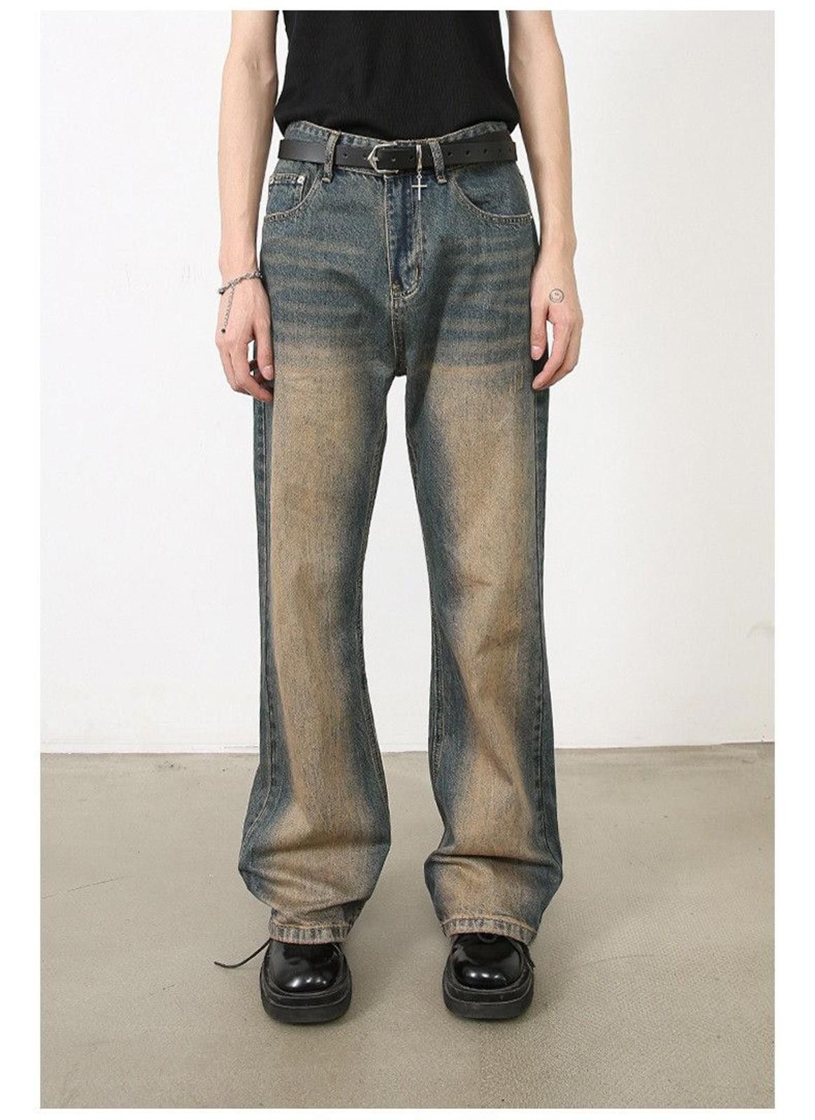Jean Faded Gradient Wash Denim Jeans Size US 30 / EU 46 - 1 Thumbnail