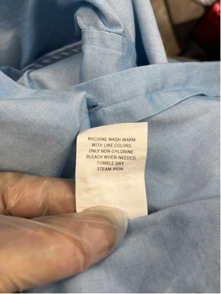 DKNY Men's DKNY Dress Shirt Size 14 1/2 32/33 Blue Size US L / EU 52-54 / 3 - 6 Thumbnail