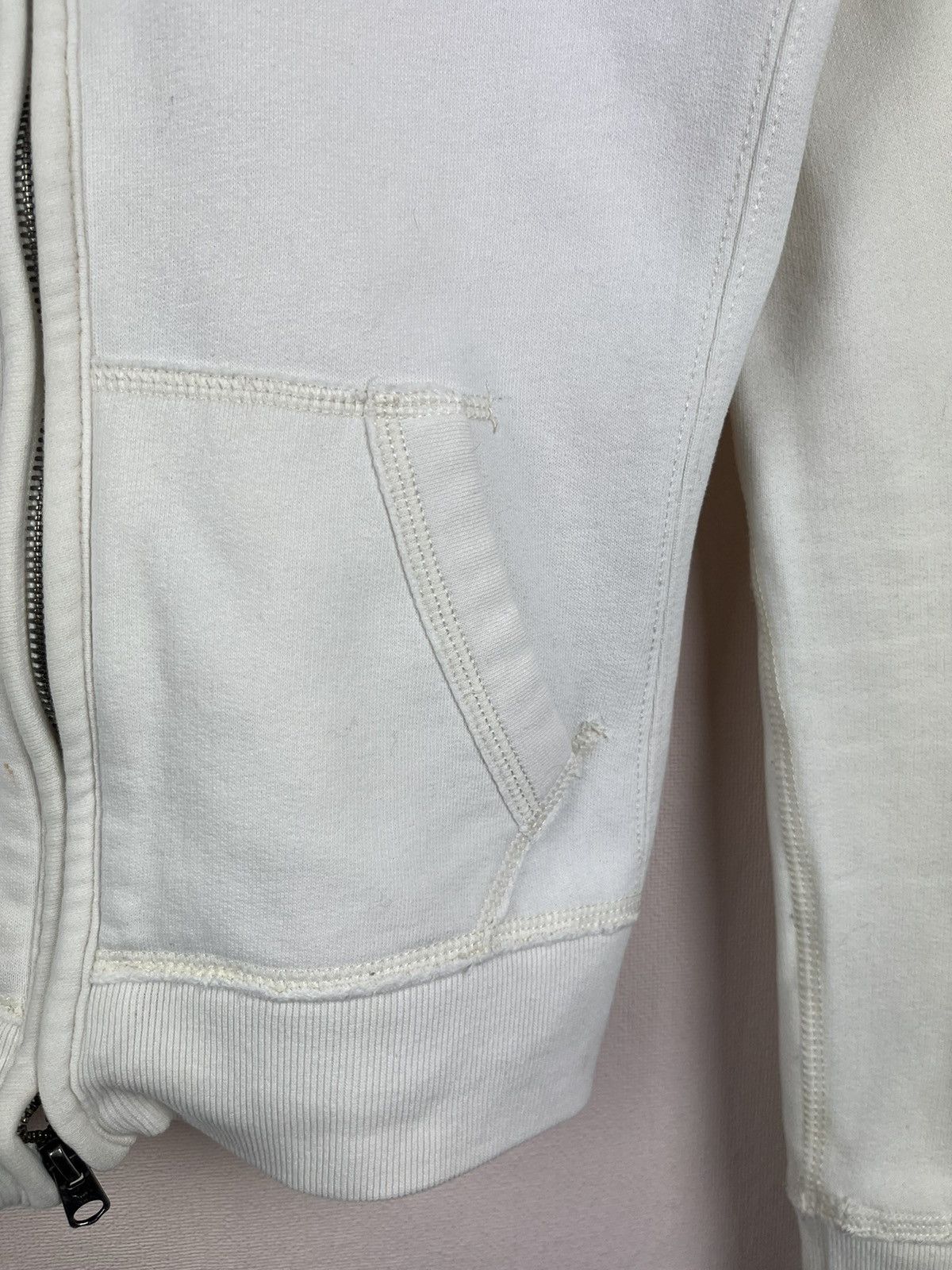 Abercrombie & Fitch Abercrombie & Fitch Y2K Muscle Women's Zip Up Hoodie White Size L / US 10 / IT 46 - 2 Thumbnail