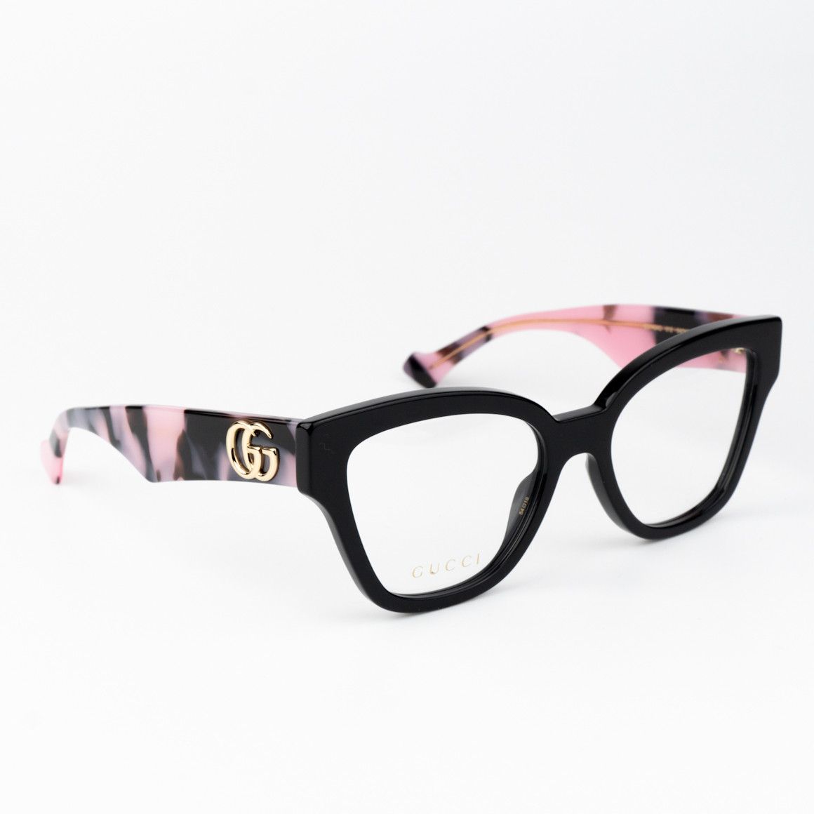 Gucci NEW Gucci GG1424O 012 Black Pink Cat Eye Women Eyeglasses Size ONE SIZE - 4 Thumbnail