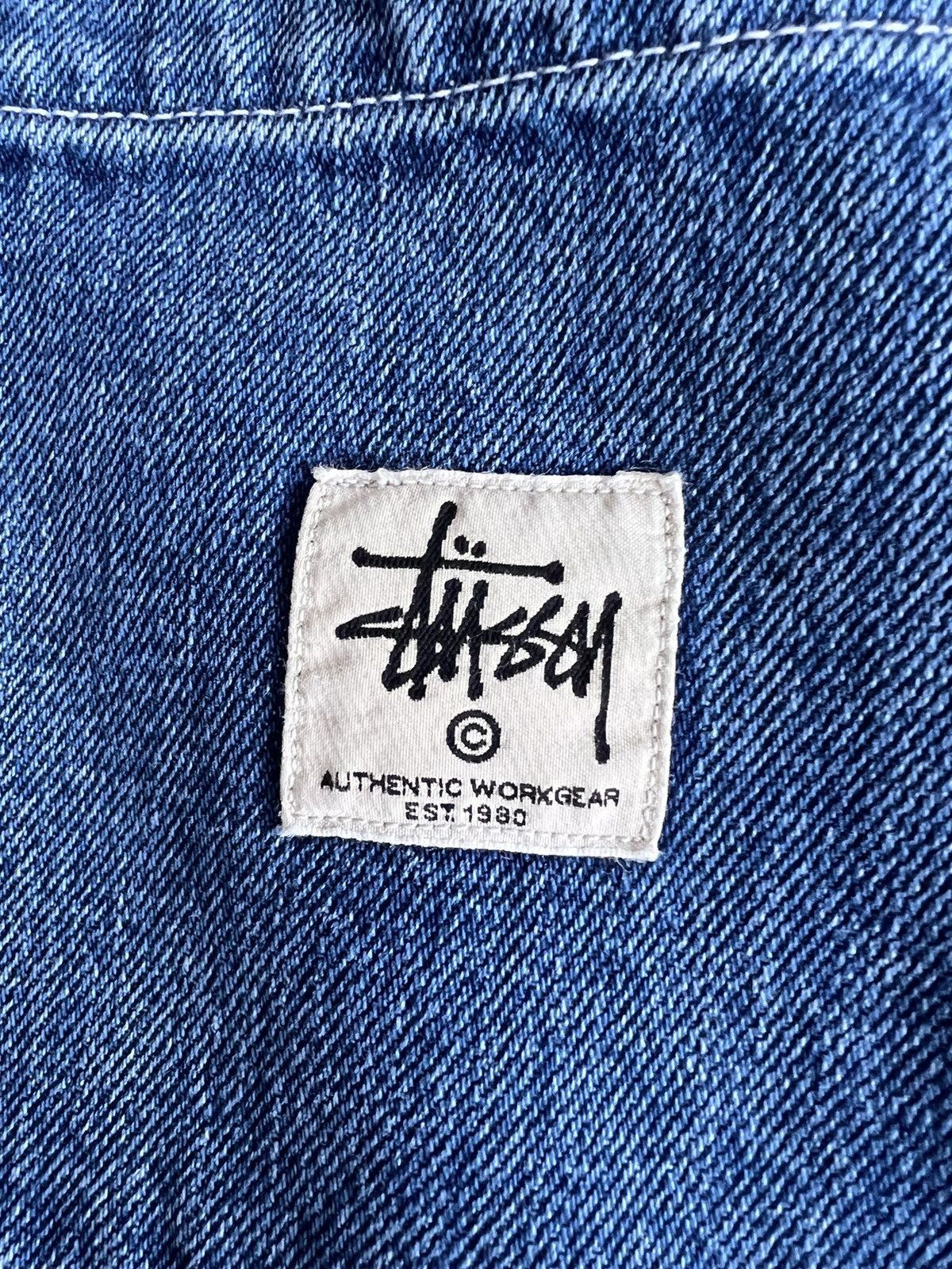 Streetwear × Stussy × Vintage Stüssy double knee denim workpants | Grailed
