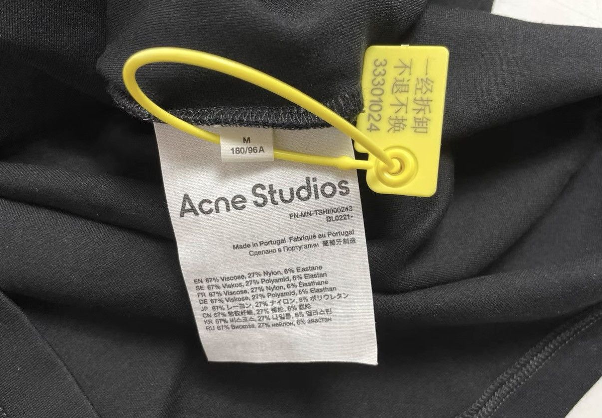Acne Studios Acne Studios Neck Logo Black T-Shirt J31 Size US M / EU 48-50 / 2 - 6 Thumbnail