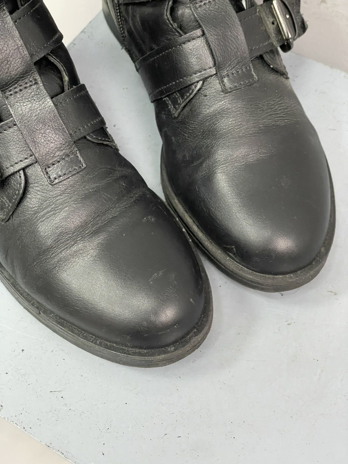 ASH Guidi style leather straps hype boots avant garde 90s Size US 7.5 / EU 40-41 - 6 Thumbnail