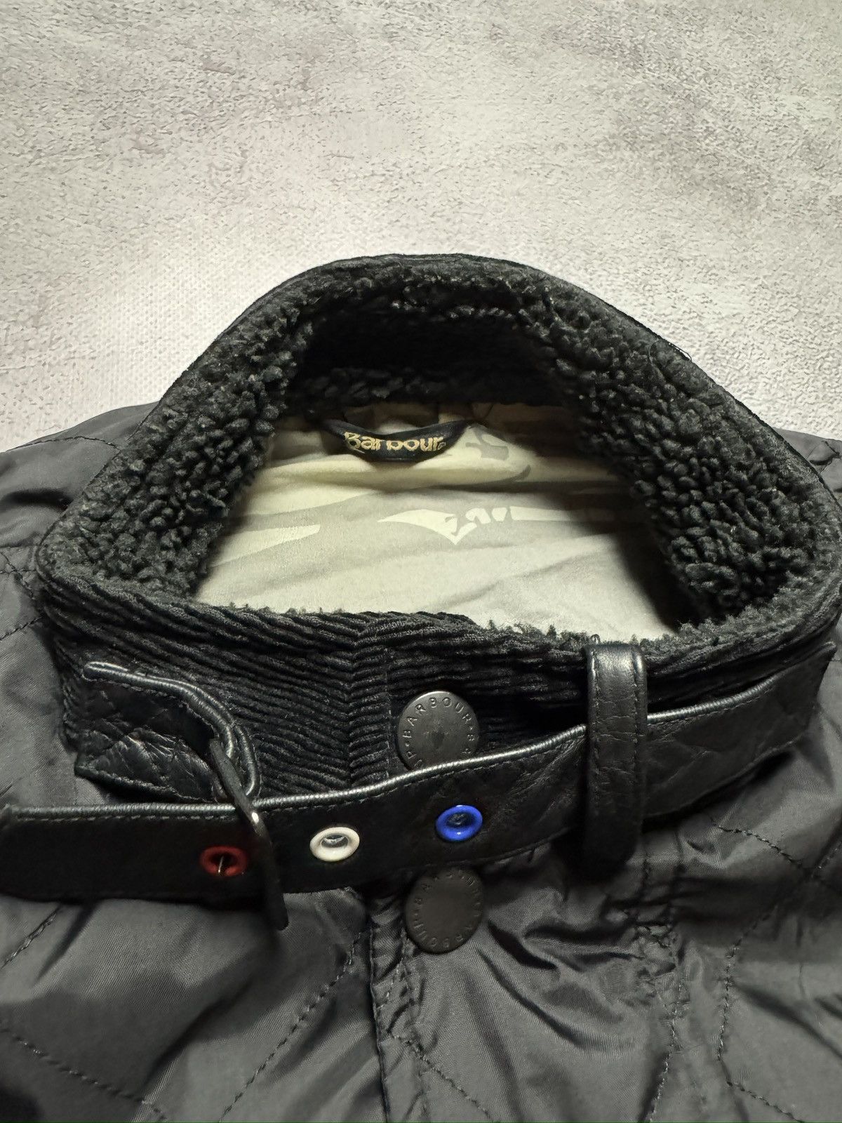 Barbour Vintage Steve McQueen-Inspired Black Quilted Bomber Jacket Size US L / EU 52-54 / 3 - 8 Thumbnail