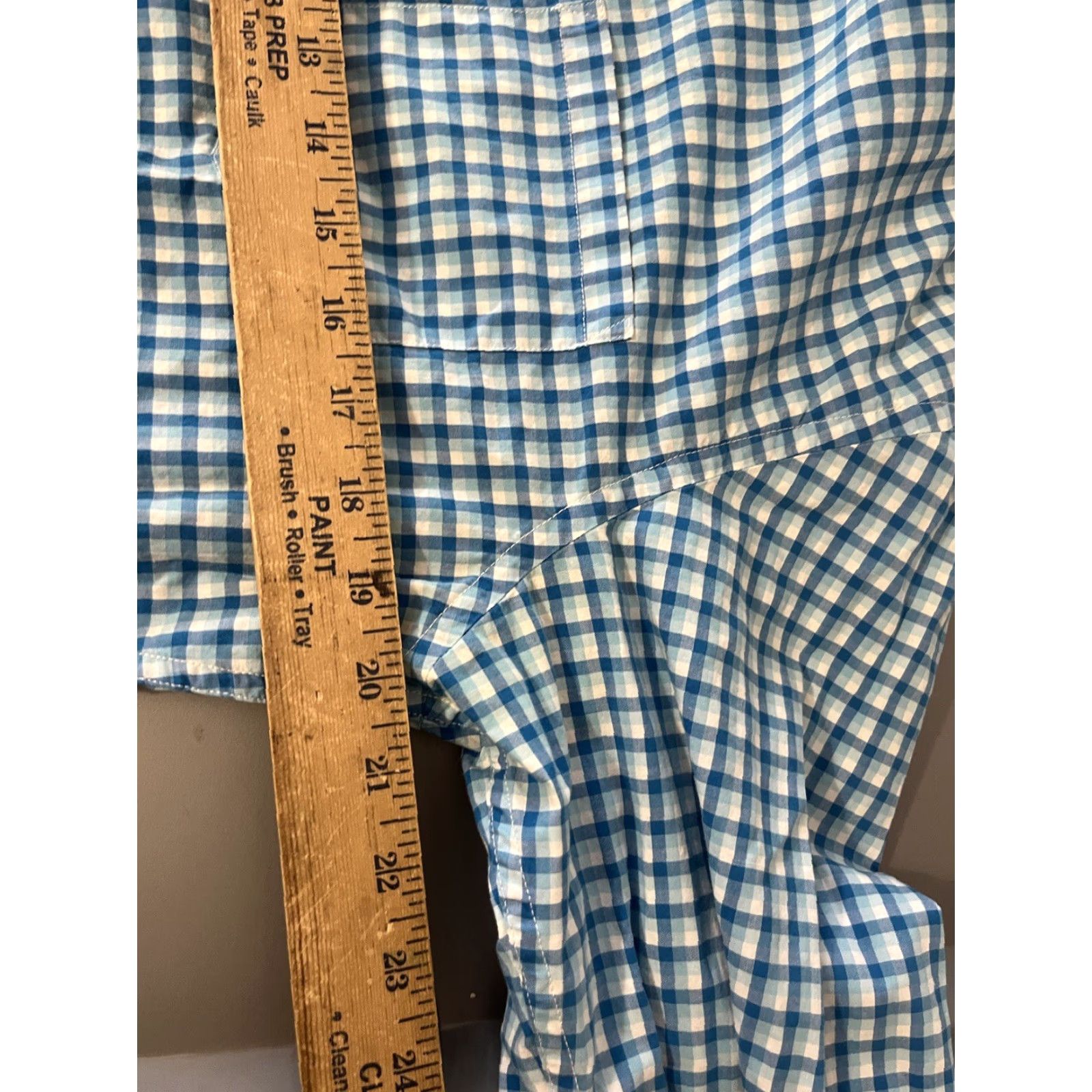 Banana Republic VINTAGE Banana Republic Men Button-Down Shirt Cotton Blue Plaid Long Sleeve Slim Fit M Size US M / EU 48-50 / 2 - 4 Thumbnail