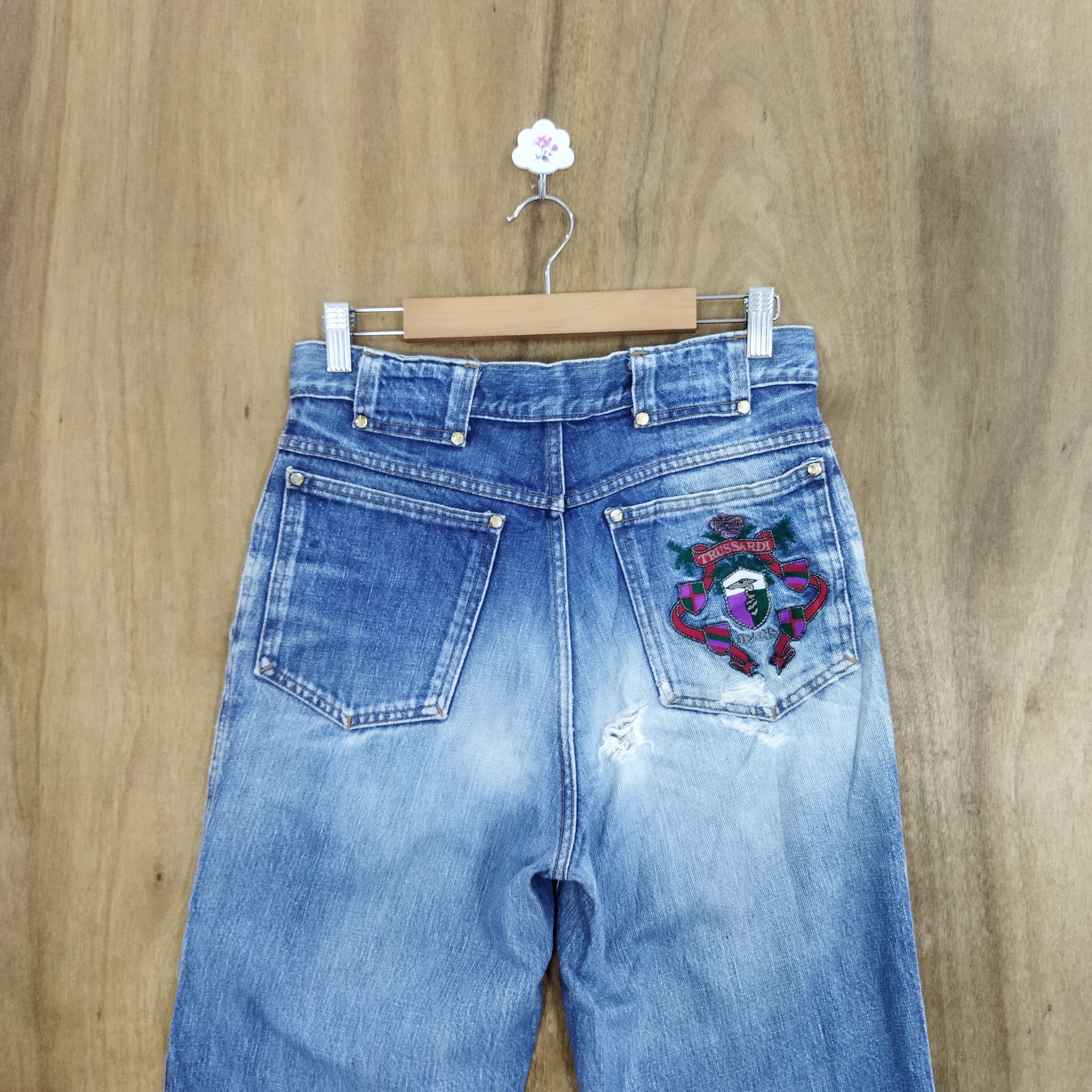 Trussardi × Vintage VINTAGE TRUSSARDI BLUE DENIM JEANS PANTS Size US 28 / EU 44 - 9 Thumbnail