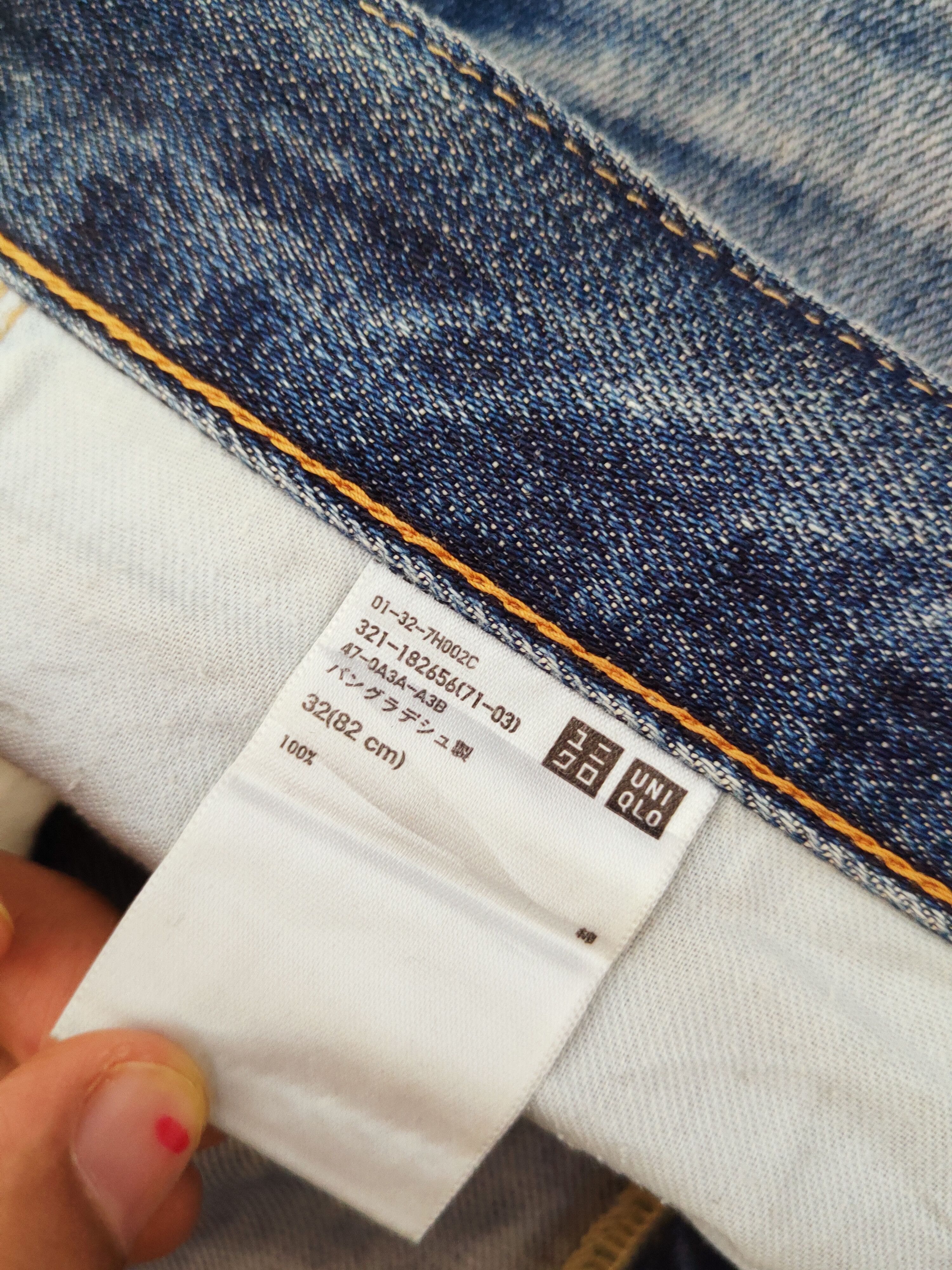 Japanese Brand Uniqlo fabric by kaihara Faded Distressed Ripped Jeans #W942 Size US 32 / EU 48 - 10 Thumbnail