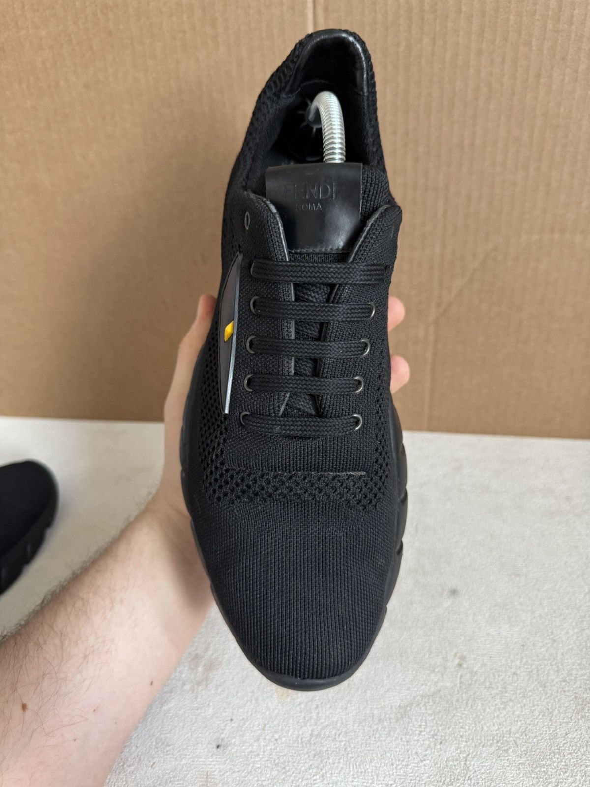 Fendi Fendi Black Bug Eyes Knit Sneakers Size US 9 / EU 42 - 9 Thumbnail