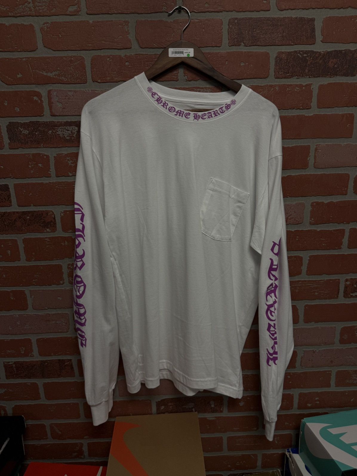 Chrome Hearts Chrome Hearts White Purple Long Sleeve XL NEW Size US XL / EU 56 / 4 - 4 Thumbnail