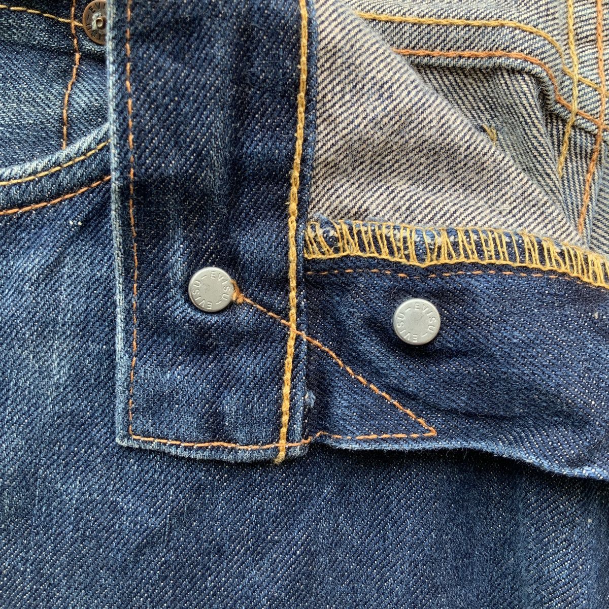 Evisu × Japanese Brand EVISU BRUSHSTROKES DAICOCK SELVEDGE JEANS Size US 30 / EU 46 - 11 Thumbnail