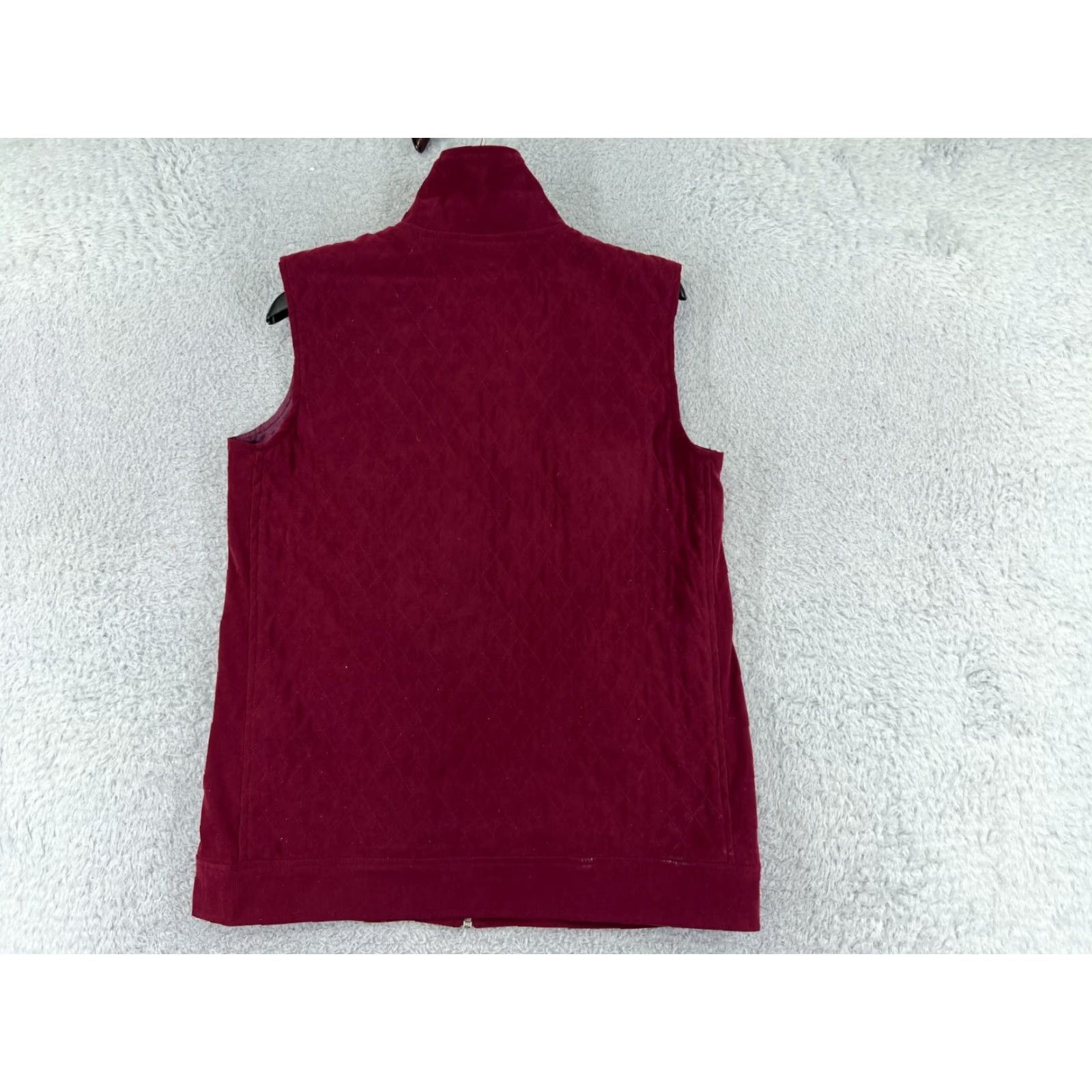 Vintage Allison Daley Vest Women 8 Red Full Zip Pockets Polyester Blend Camping Hike Vest Womens Red Pockets 90s Outdoor Seasonal Regular Mens Girls Size M / US 6-8 / IT 42-44 - 2 Thumbnail