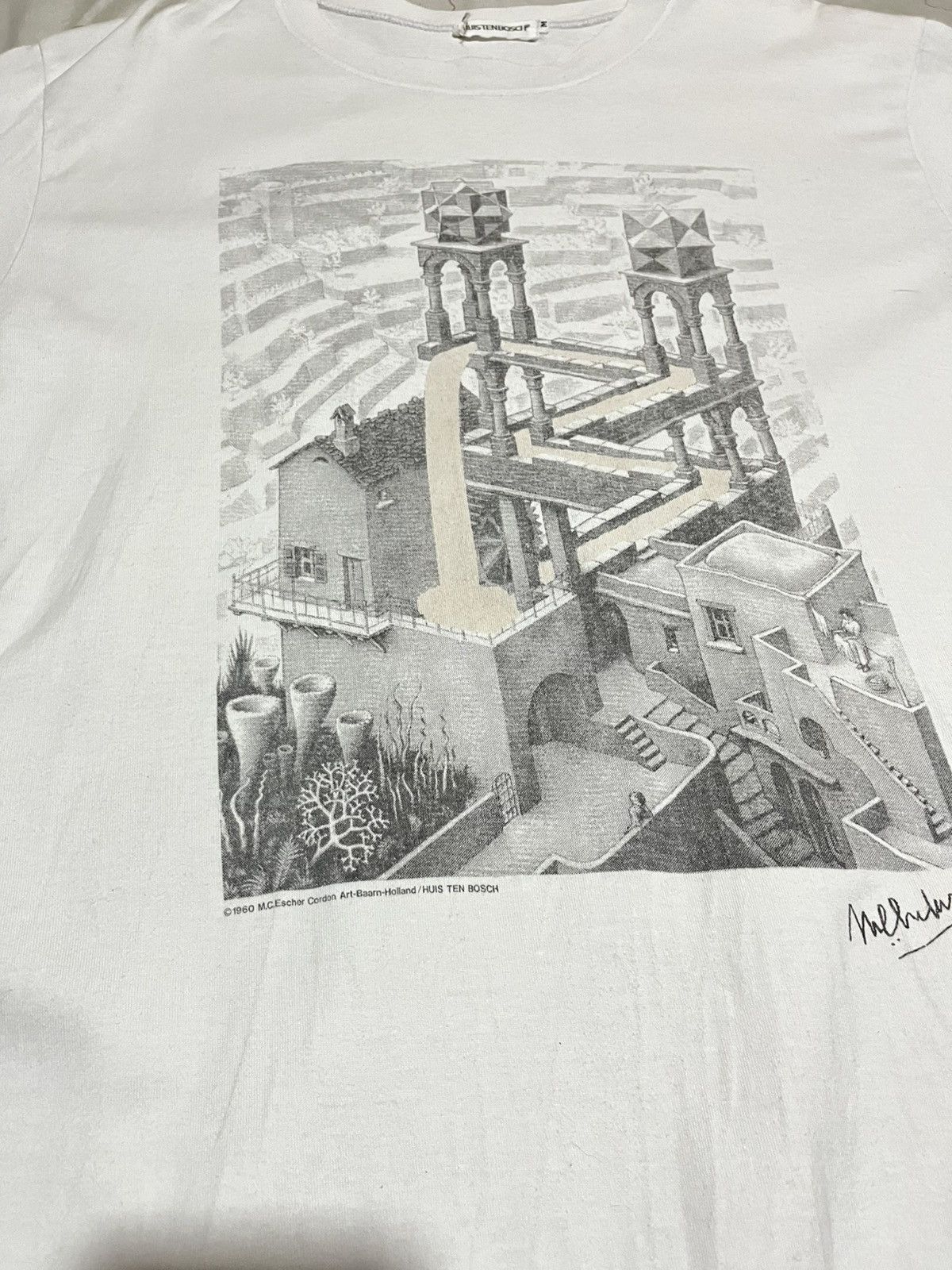 Vintage 90s M.C. Escher Cordon Art Baarn Holland Shirt Size US M / EU 48-50 / 2 - 6 Thumbnail