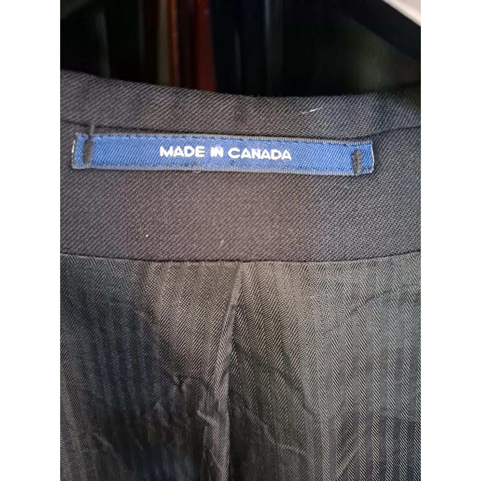 Chaps Chaps Black 3 Button Blazer 100% Wool Size 42R Size 42R - 3 Thumbnail