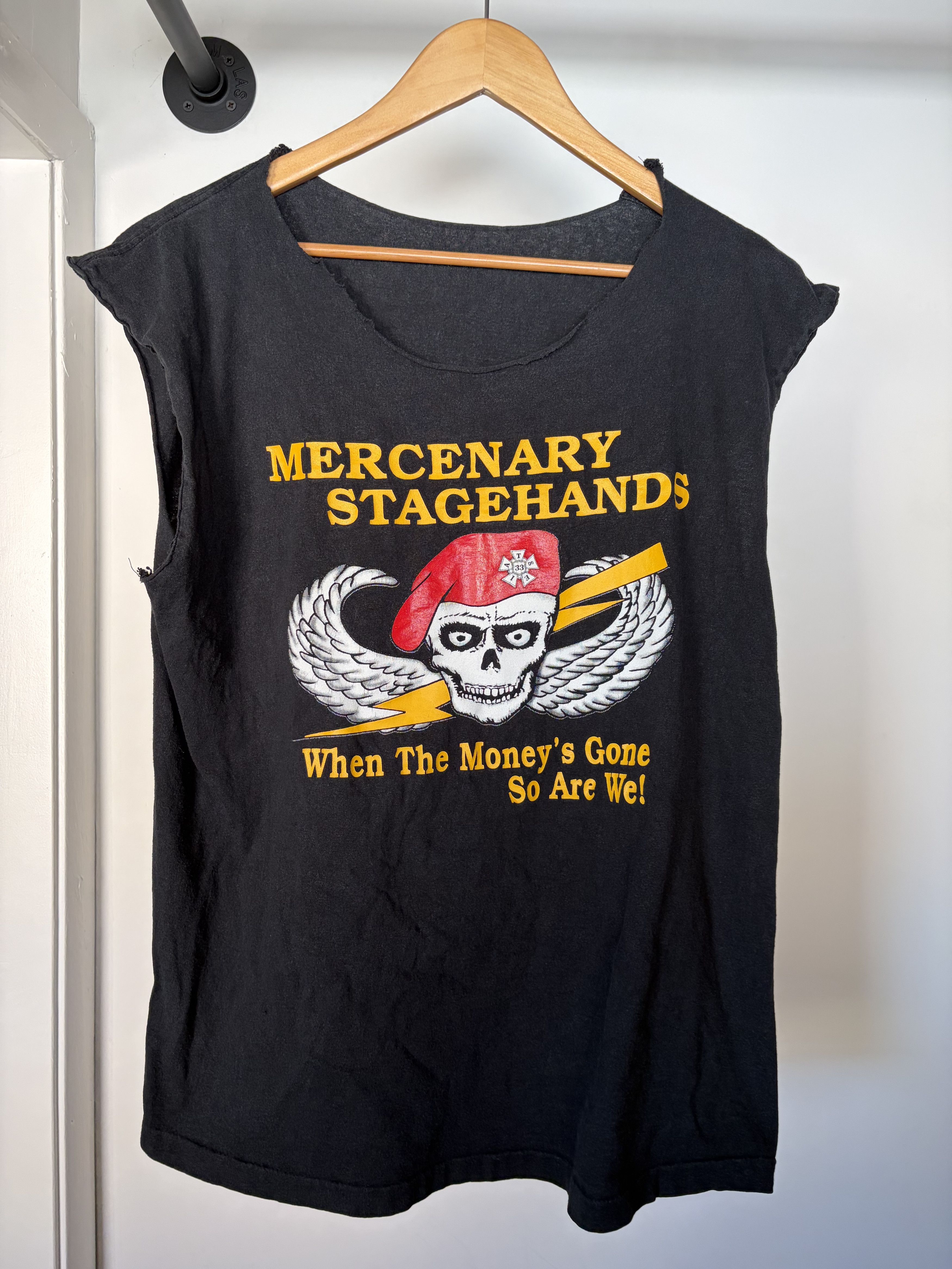 Vintage Mercenary Stagehands muscle tee Size US XL / EU 56 / 4 - 1 Thumbnail