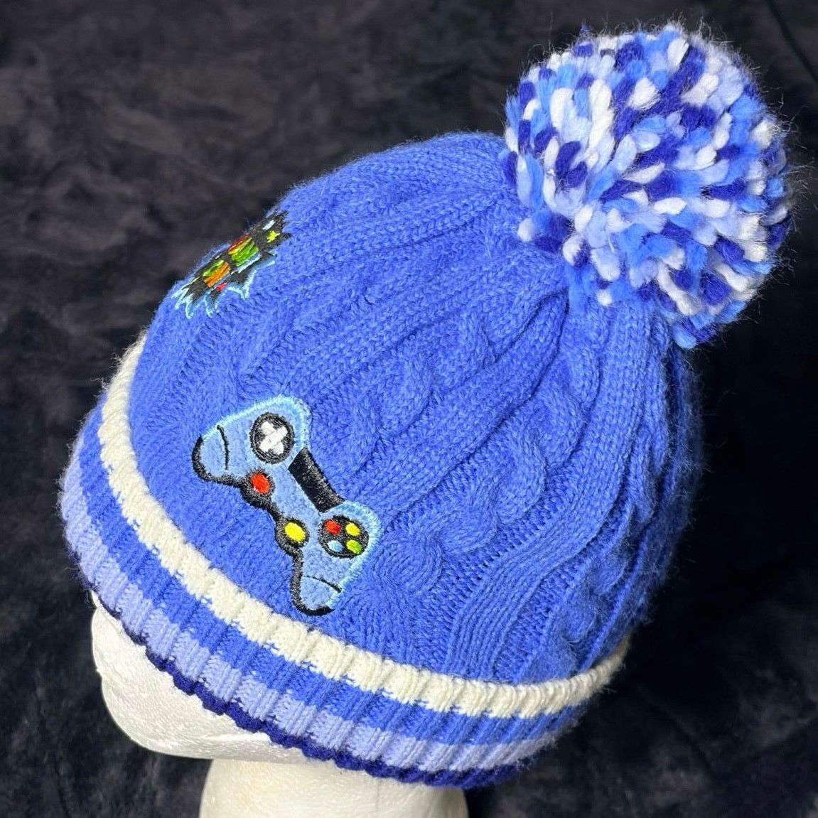Other Blue Gamer Kid's Beanie Size ONE SIZE - 2 Thumbnail
