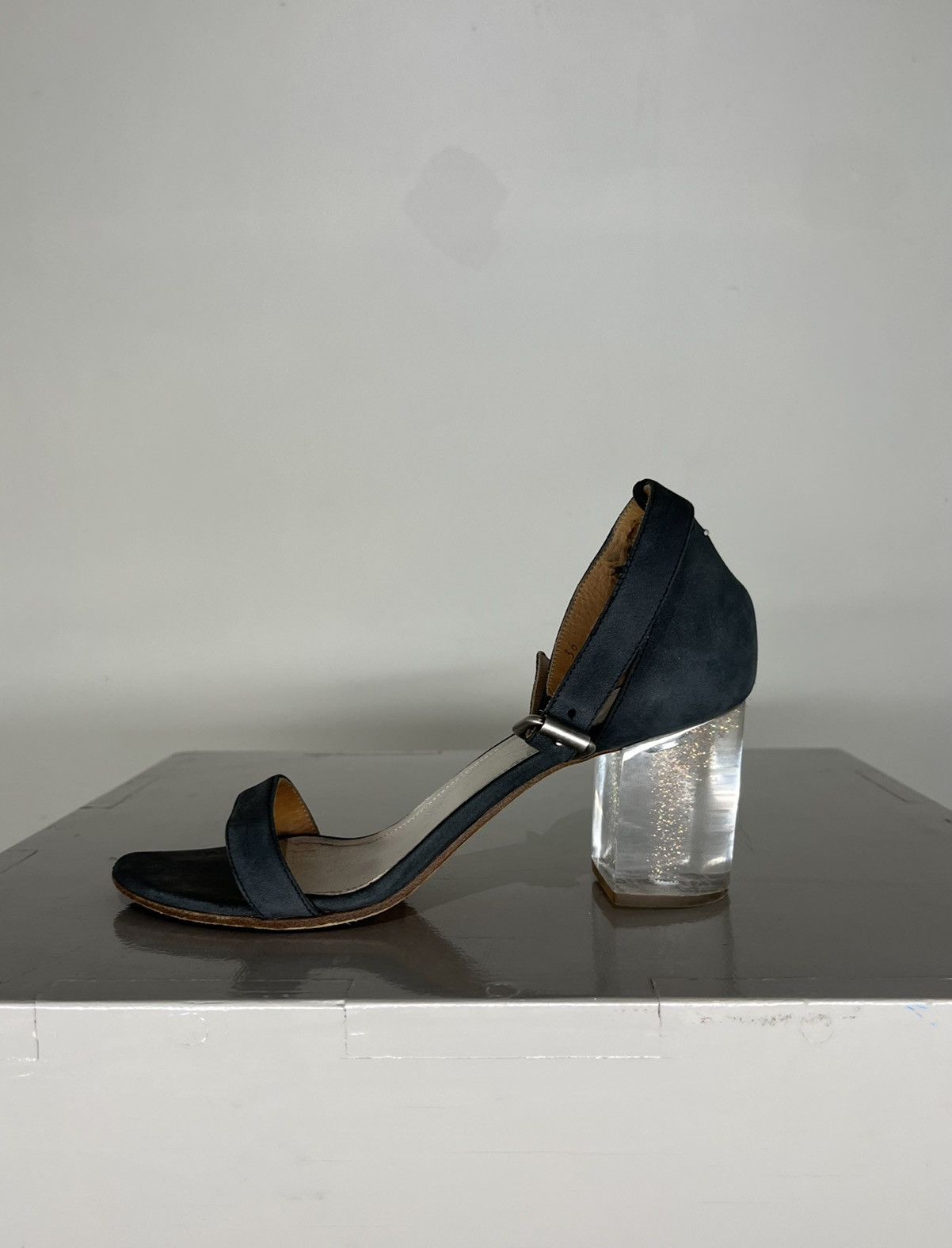 Maison Margiela Martin Era Tromp L’oeil Clear Heel Sandals Size US 6 / IT 36 - 1 Thumbnail