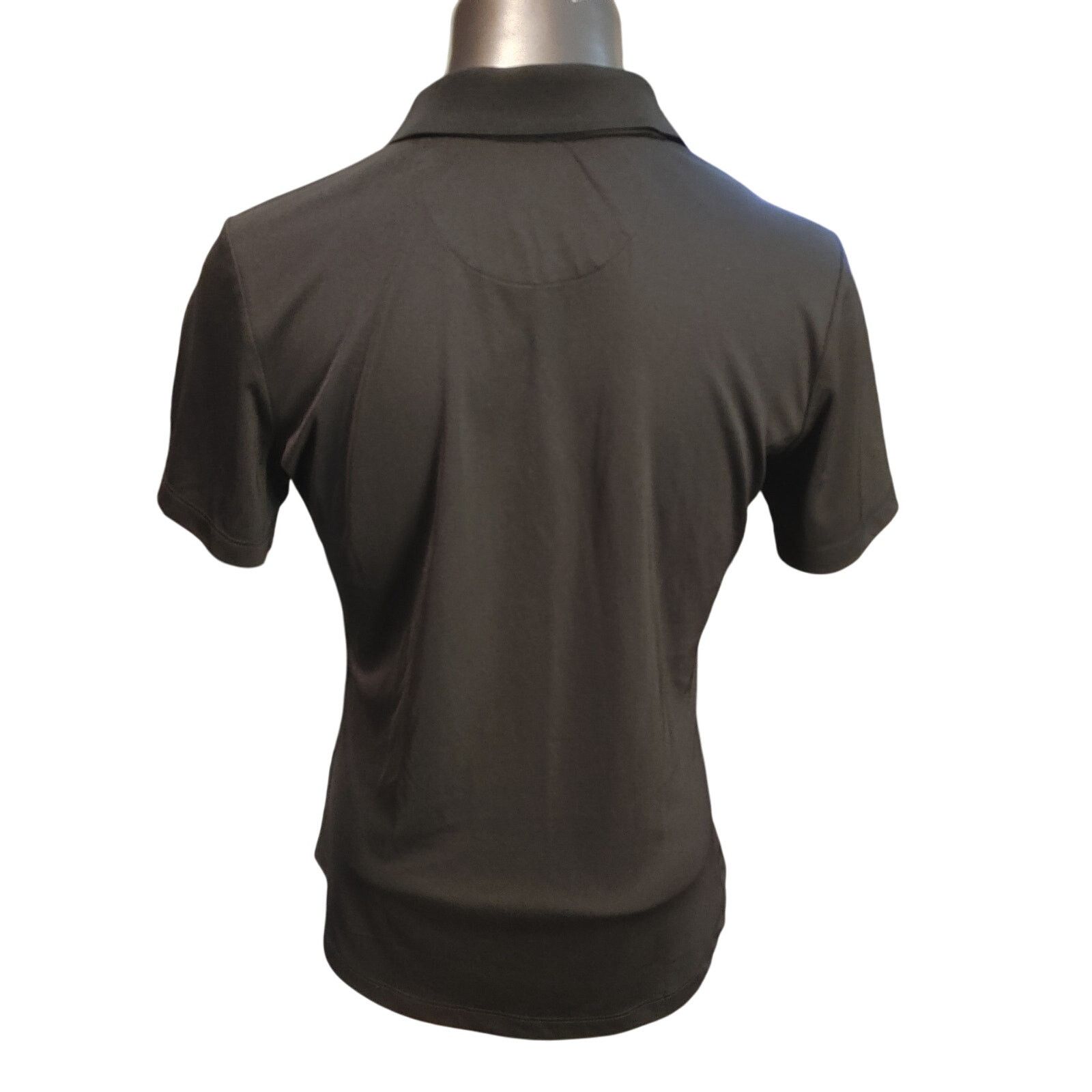 Greg Norman Greg Norman Women's M/M Black 3/4 Bttn Short Sleeve Polo Size M / US 6-8 / IT 42-44 - 2 Thumbnail