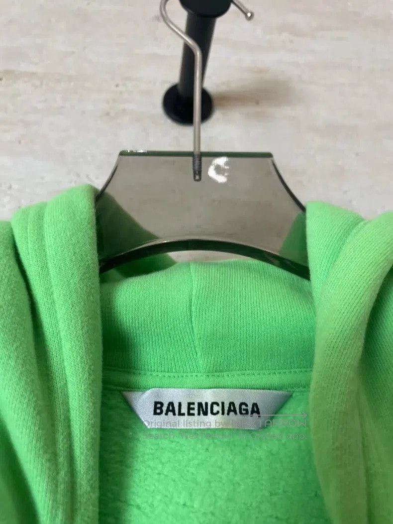 Balenciaga Balenciaga Green Calf Limited Hoodie Size US XS / EU 42 / 0 - 4 Thumbnail