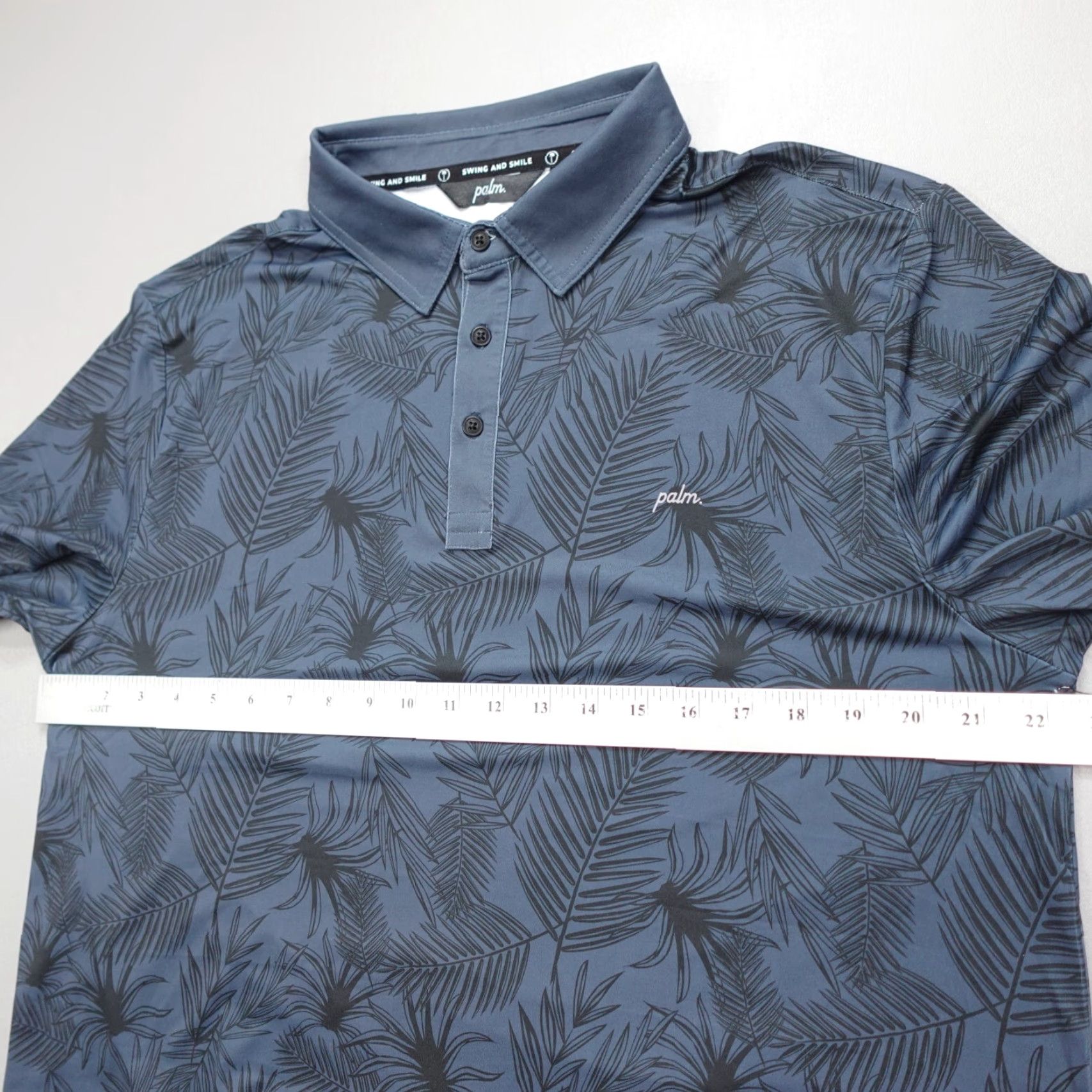 Vintage Tailgate Palm Golf Co Overlook Performance Polo Navy Slim Fit Size XL Men Short Sleeve Patch Embroidered Collared Shirt Size US XL / EU 56 / 4 - 6 Thumbnail