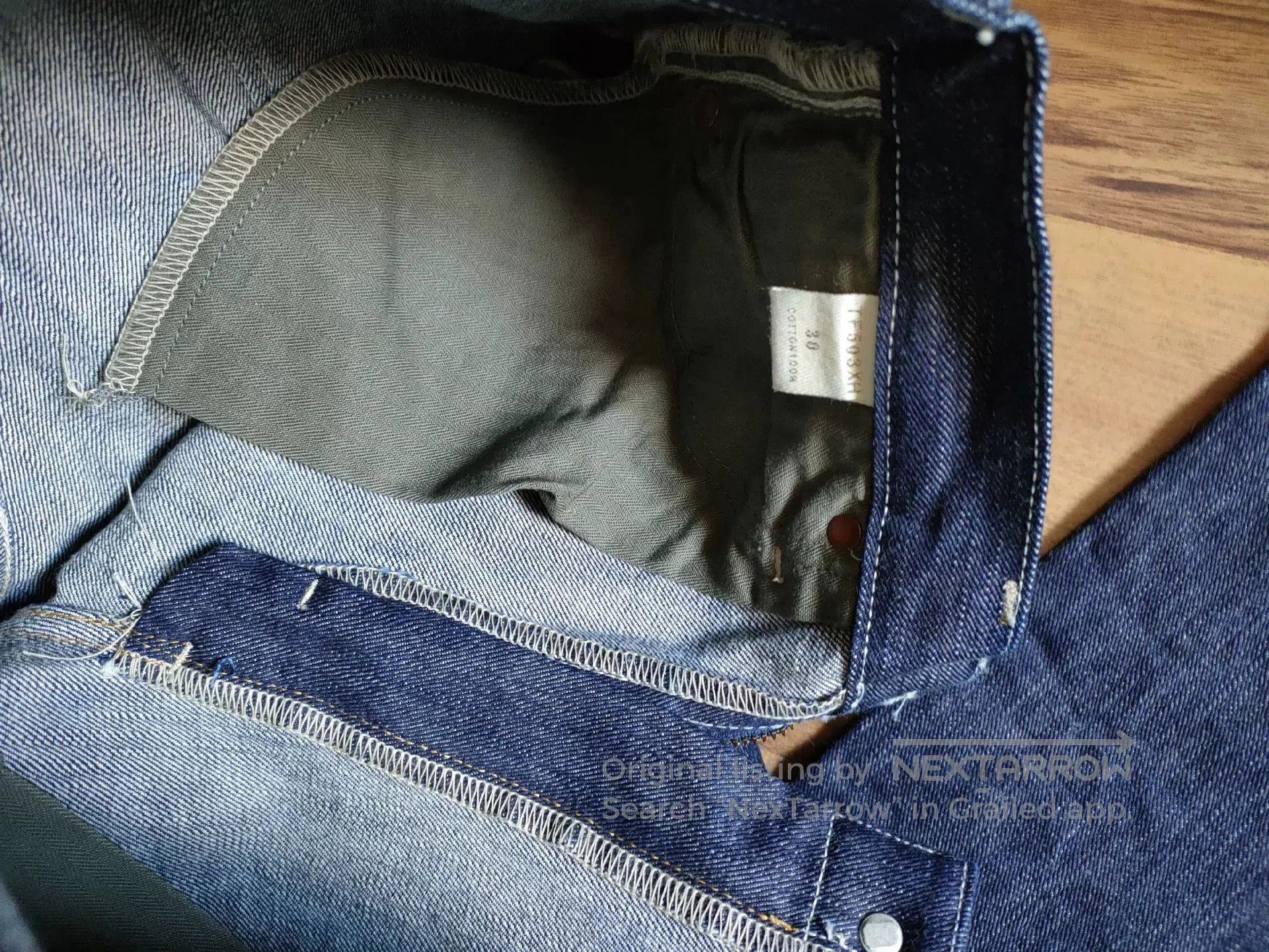 The Real McCoy's dark blue denim cowboy pants for men. Size US 30 / EU 46 - 8 Thumbnail