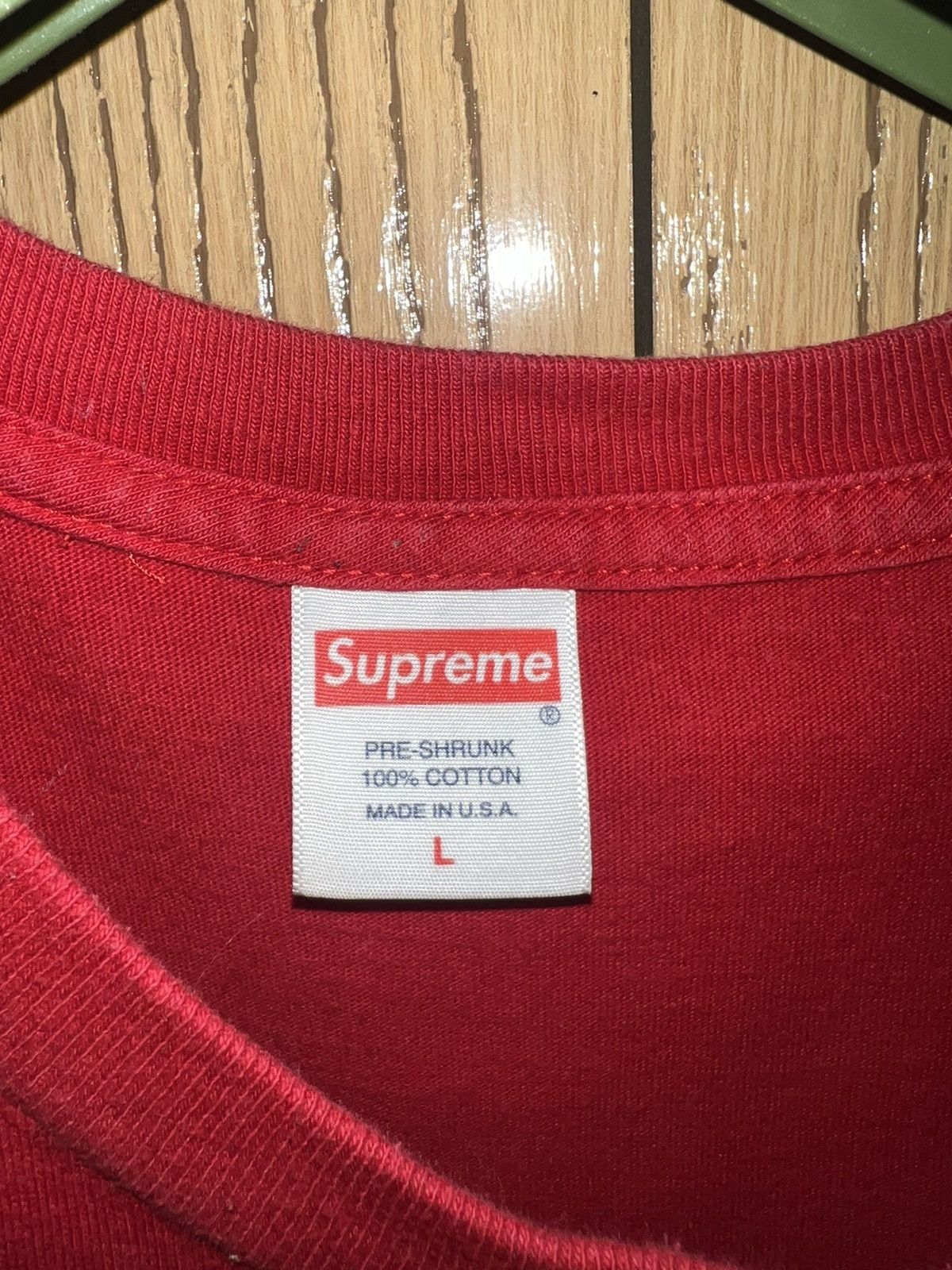 Supreme Supreme Red Cloud Tee Sz L Size US L / EU 52-54 / 3 - 3 Thumbnail