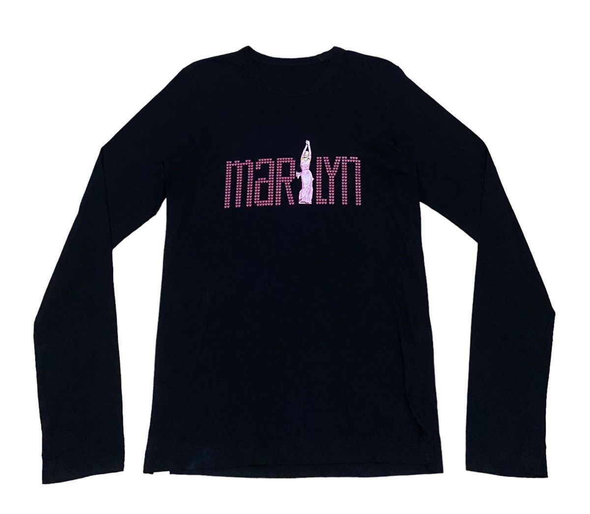 image of Mastermind Japan Design Vintage Mastermind Marilyn Monroe T-Shirt 2000S in Black (Size Medium)