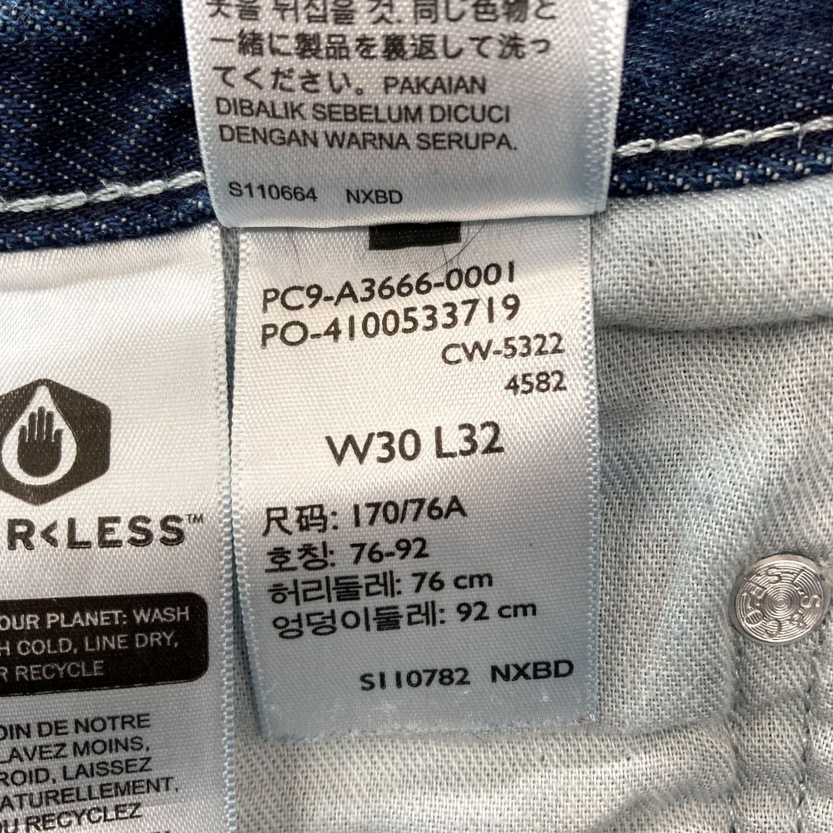 Levi's Levi's SilverTab Straight Leg Jeans Mens 30x32 Dark Wash Blue Denim Retro Y2K Jeans Size US 30 / EU 46 - 7 Thumbnail