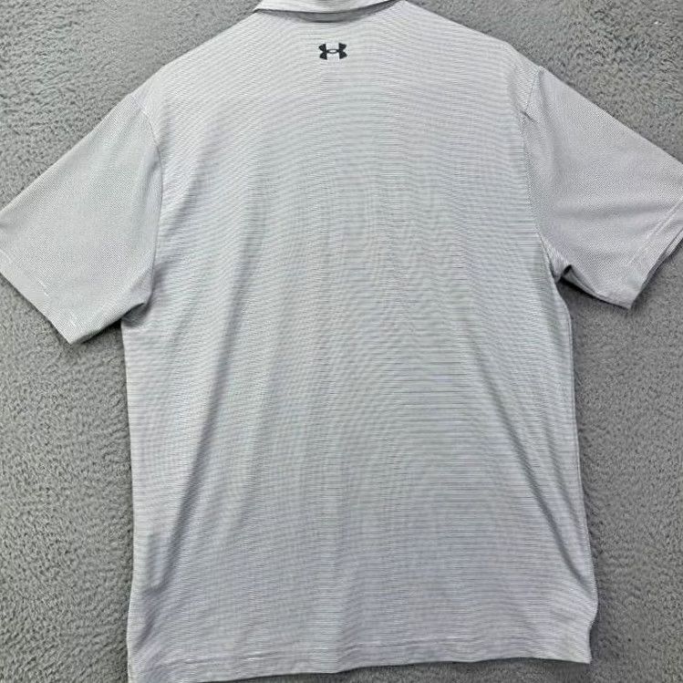 Under Armour Under Armour Polo Shirt Mens Medium White Black Stripes Arizona Cardinals Rugby Golf College Sports Outdoor Loose Stretch Size US M / EU 48-50 / 2 - 2 Thumbnail