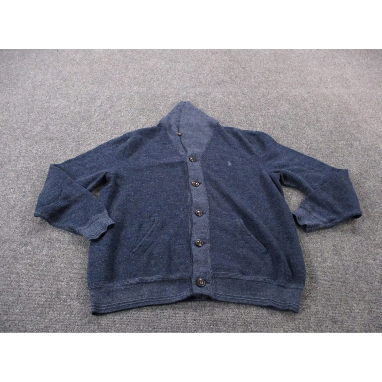 Polo Ralph Lauren VINTAGE Polo Ralph Lauren Sweater Cardigan Mens L Blue Polo Ralph Lauren Cardigan L Mens Blue 80s 90s Golf Size US L / EU 52-54 / 3 - 2 Thumbnail