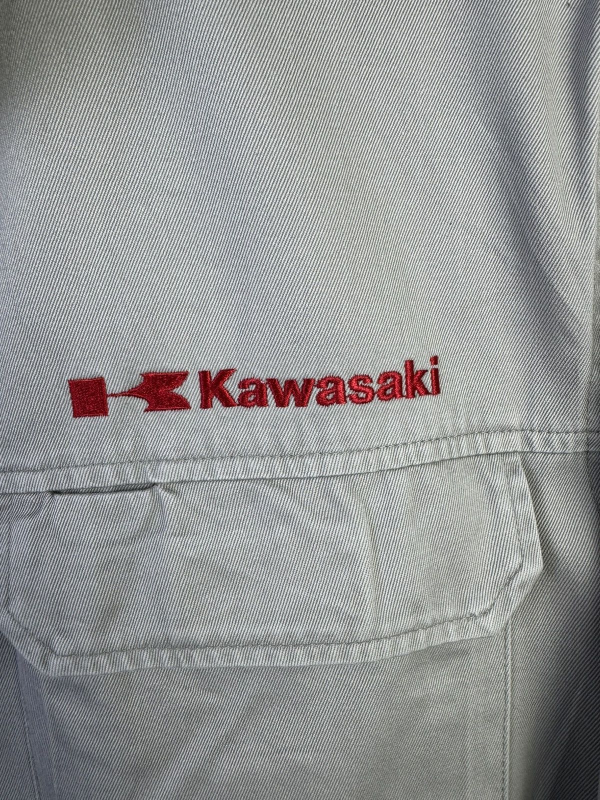 Japanese Brand Vintage Kawasaki RACING TEAM Japanese Racing Team Jacket Size US L / EU 52-54 / 3 - 4 Thumbnail