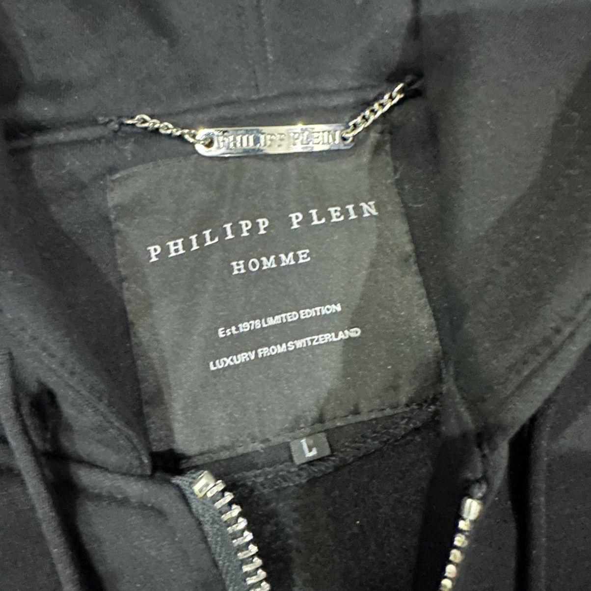 Philipp Plein Philipp Plein Men’s Zip Hoodie Size M-L Size US L / EU 52-54 / 3 - 5 Thumbnail