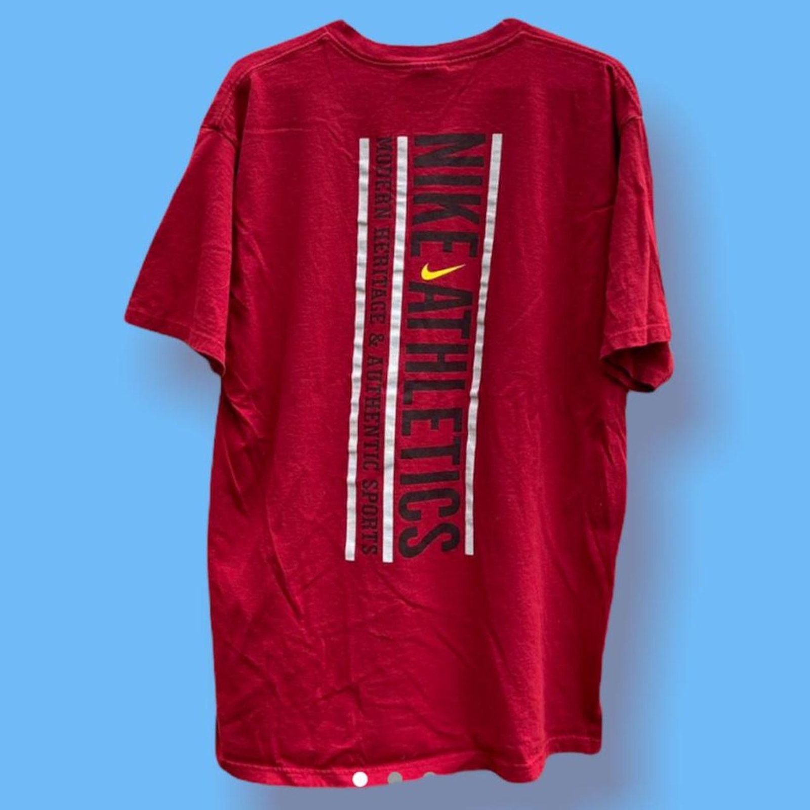 Nike Vintage 90s nike swoosh red Size US L / EU 52-54 / 3 - 1 Thumbnail