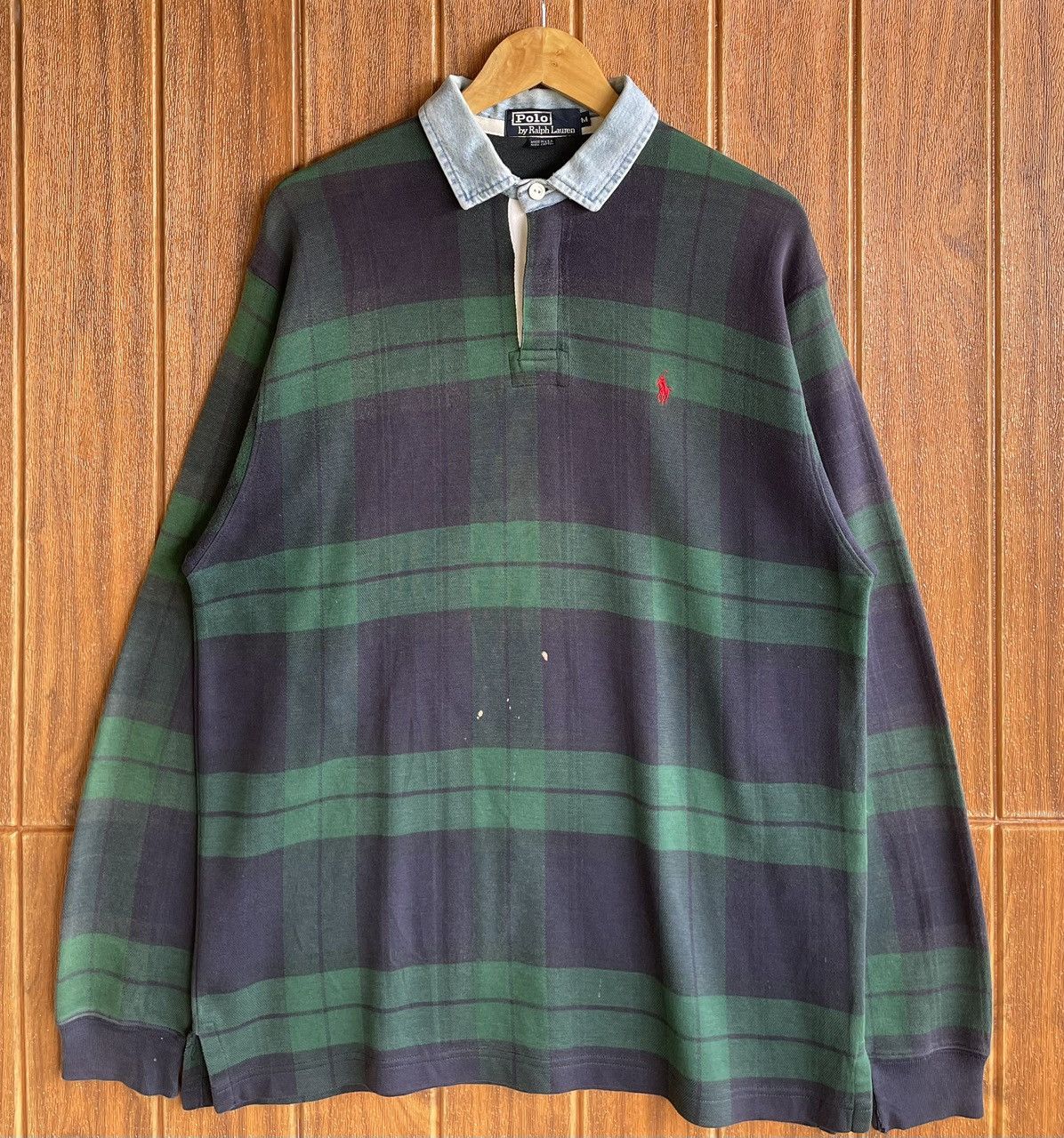 Polo Ralph Lauren Vintage’90s🔥POLO RALPH LAUREN🔥Polo Rugby Faded Longsleeve Size US L / EU 52-54 / 3 - 2 Thumbnail