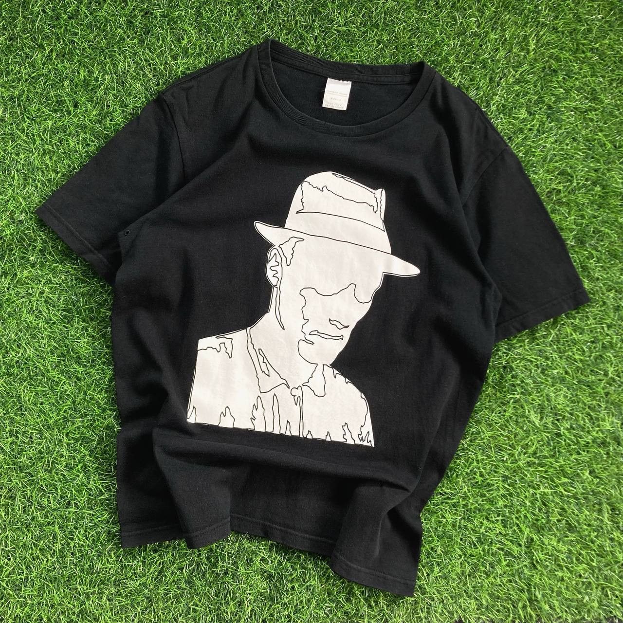 image of Number N Ine 2002 Number (N)Ine Hollowman Tee in Black, Men's (Size Medium)