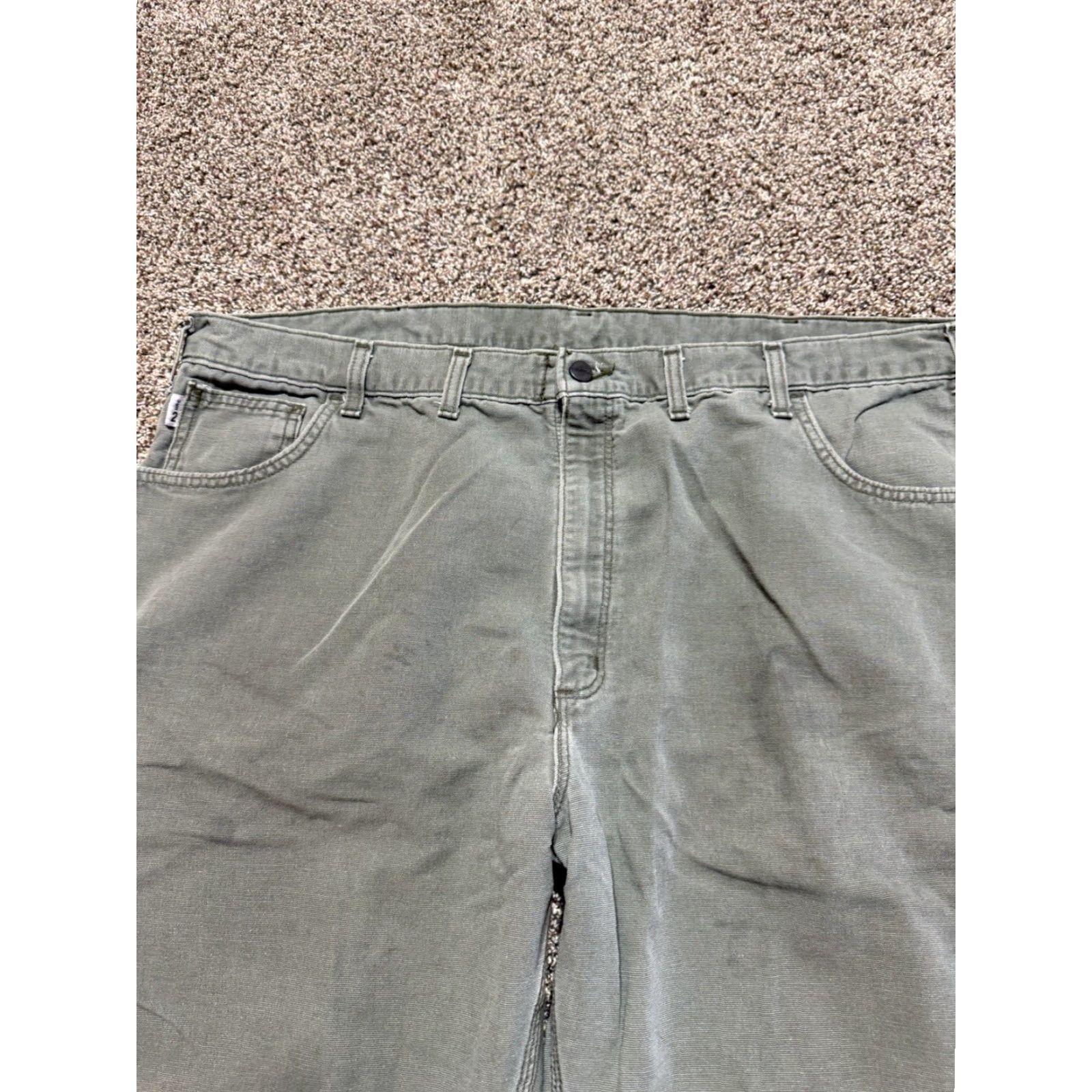 Carhartt Carhartt Jeans Men Flame-Resistant 46 46X30 Denim Blue 5-Pocket Logo Relaxed Regular Inseam 30" 46 Waist Flame-Resistant Denim Jeans Mens Size US 30 / EU 46 - 2 Thumbnail