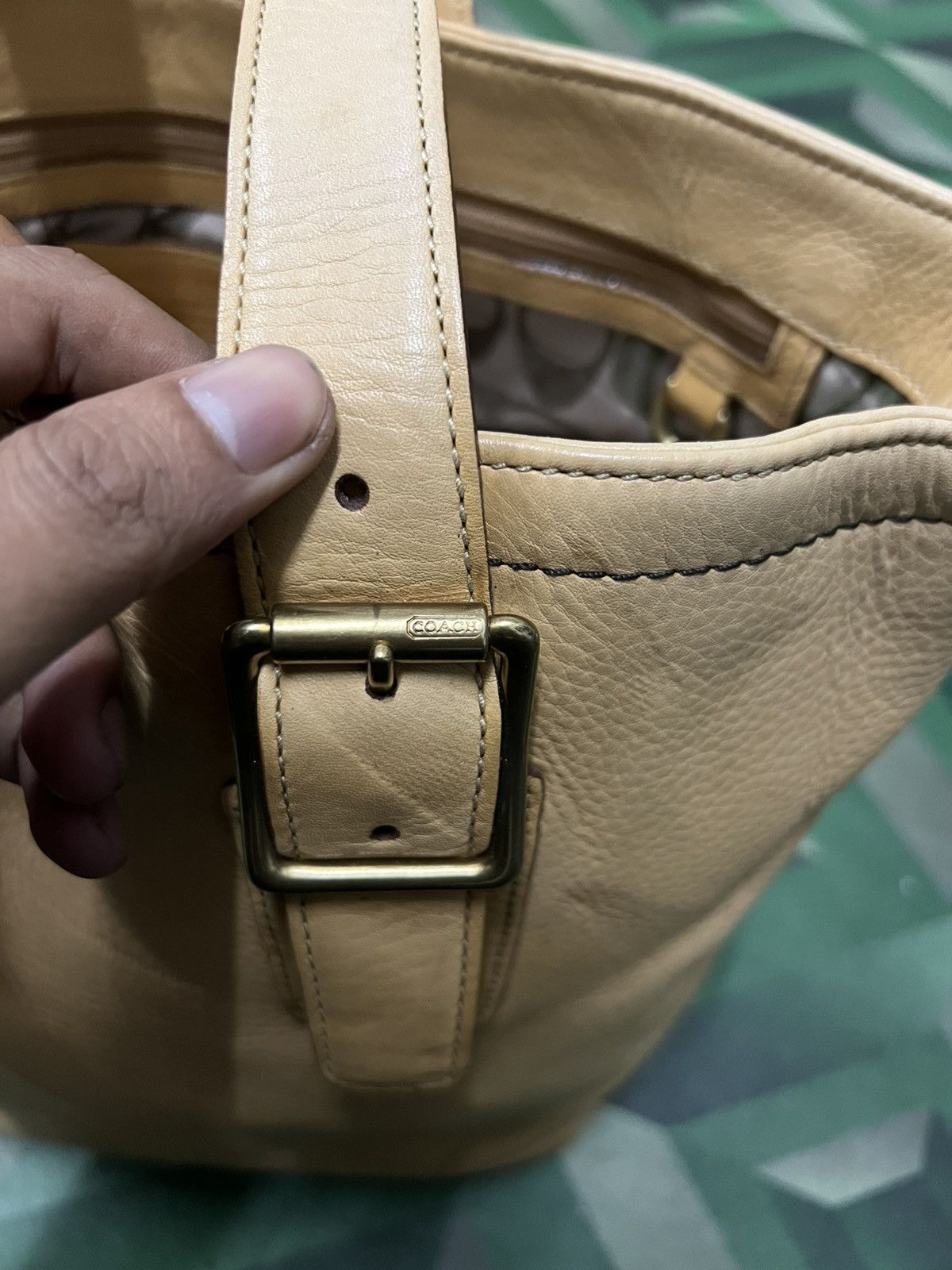 Coach × Leather × Vintage Vintage Coach Leather Bag Size ONE SIZE - 5 Thumbnail