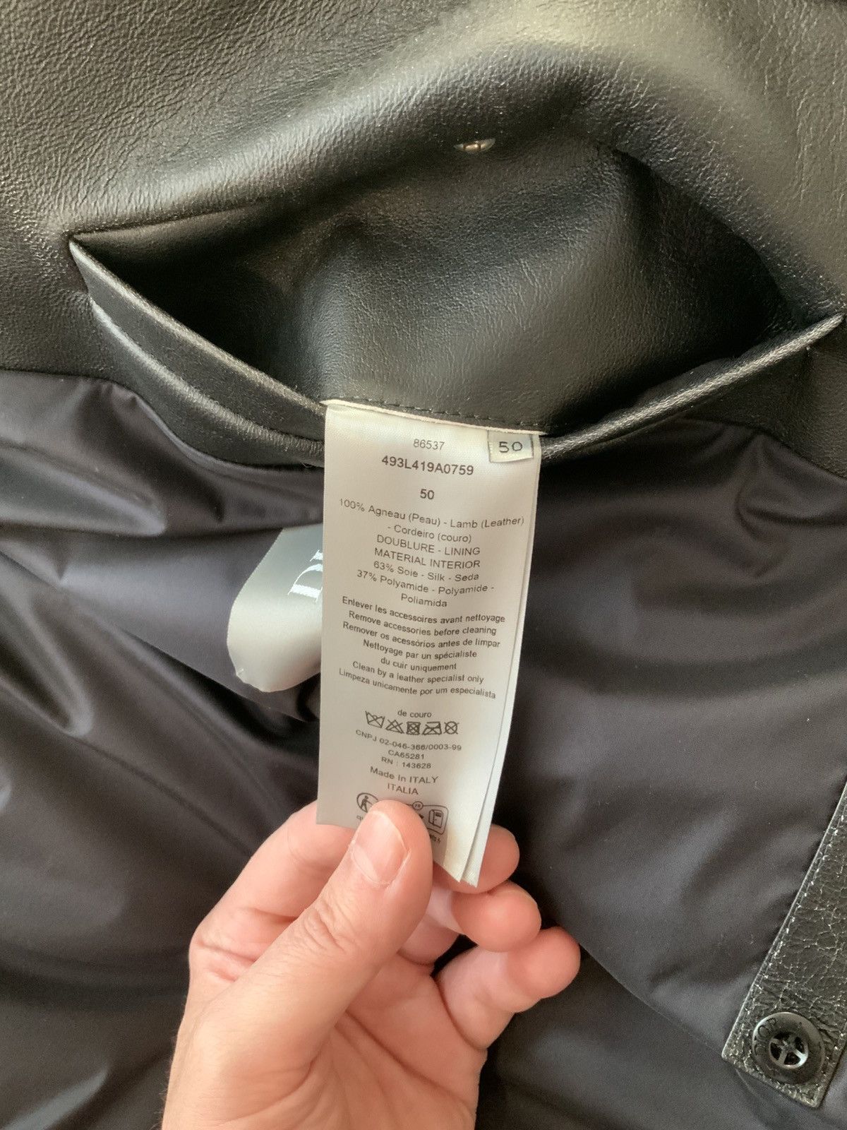 Dior × Stone Island Dior x Stone Island Leather Field Jacket Size US M / EU 48-50 / 2 - 17 Thumbnail