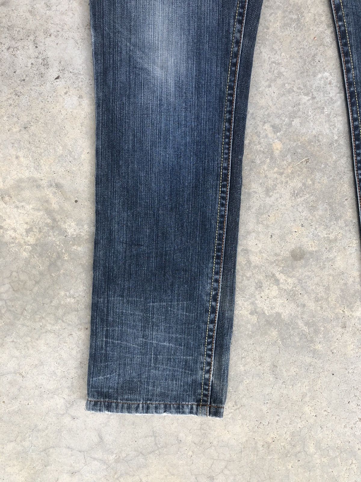 Hysteric Glamour Japanese Blue Spencer Double Waist Distressed Jeans Size US 32 / EU 48 - 6 Thumbnail